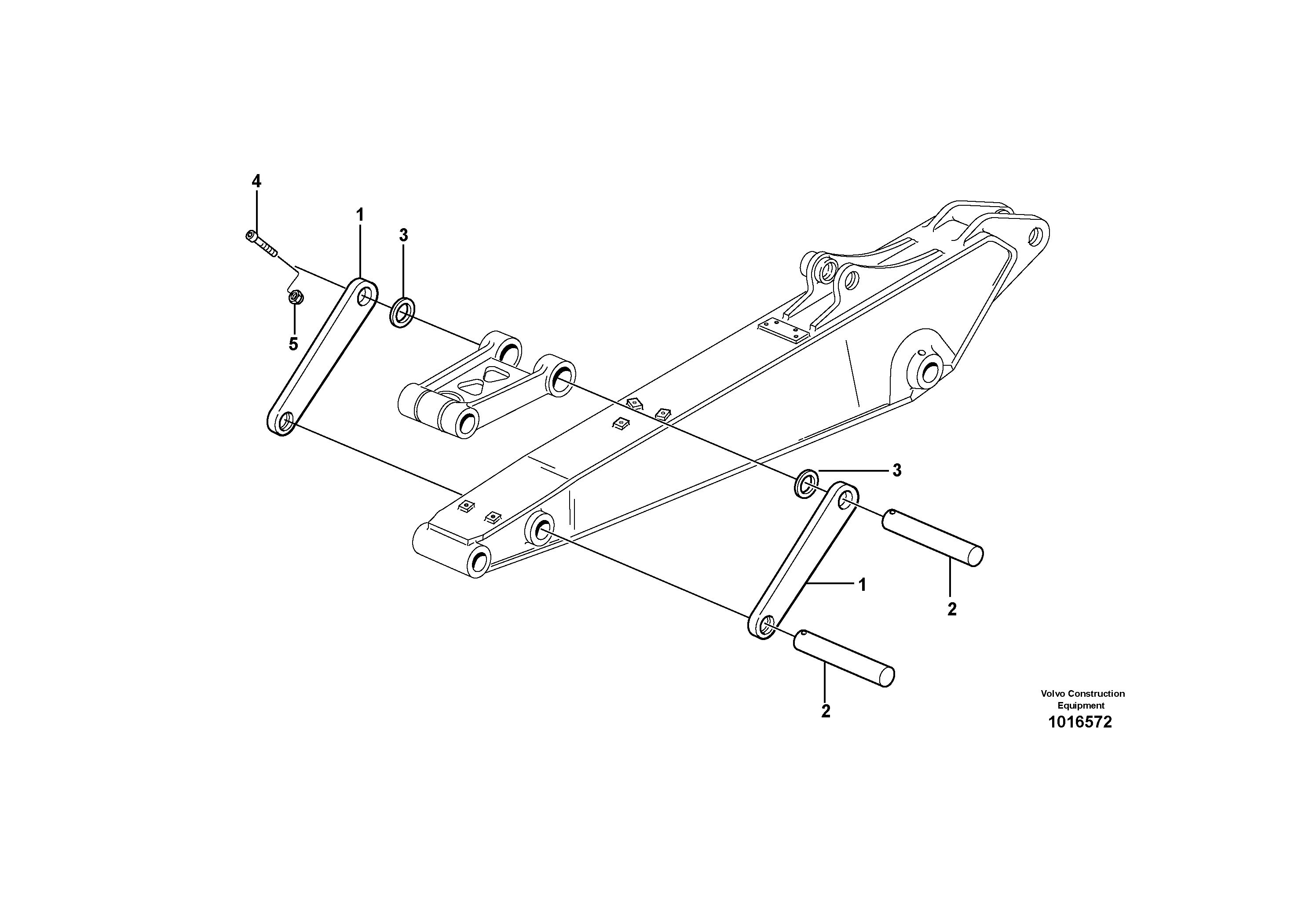 Схема запчастей Volvo EW160B - 44565 Transport lock EW160B