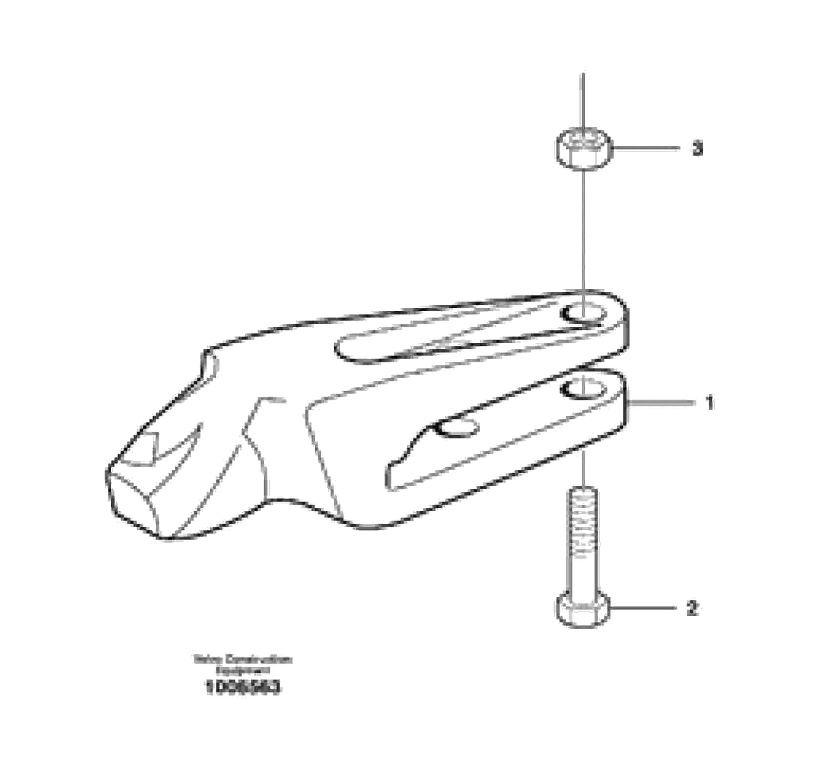 Схема запчастей Volvo EW180B - 36572 Adapter kit ATTACHMENTS ATTACHMENTS BUCKETS