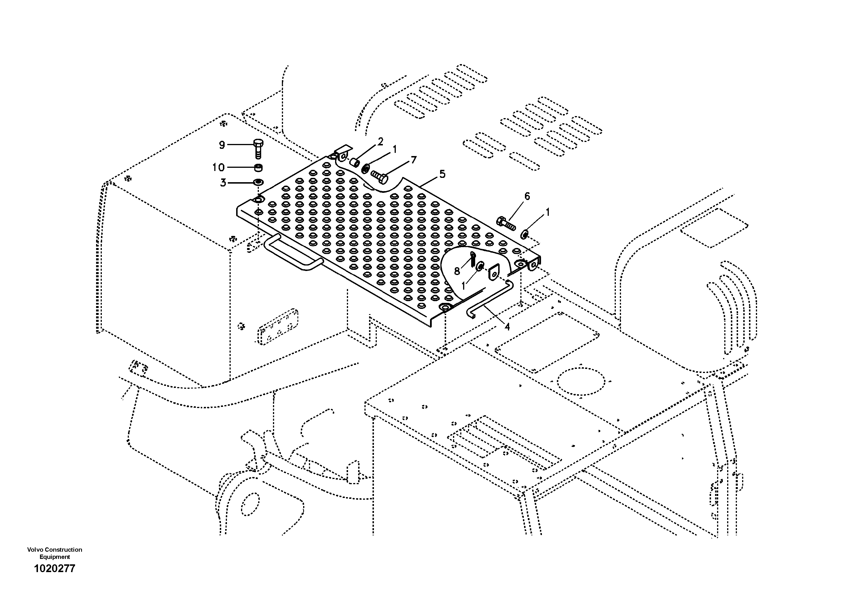 Схема запчастей Volvo EC330B - 15404 Cover, control valve EC330B SER NO INT 10713- EU&NA 80001-