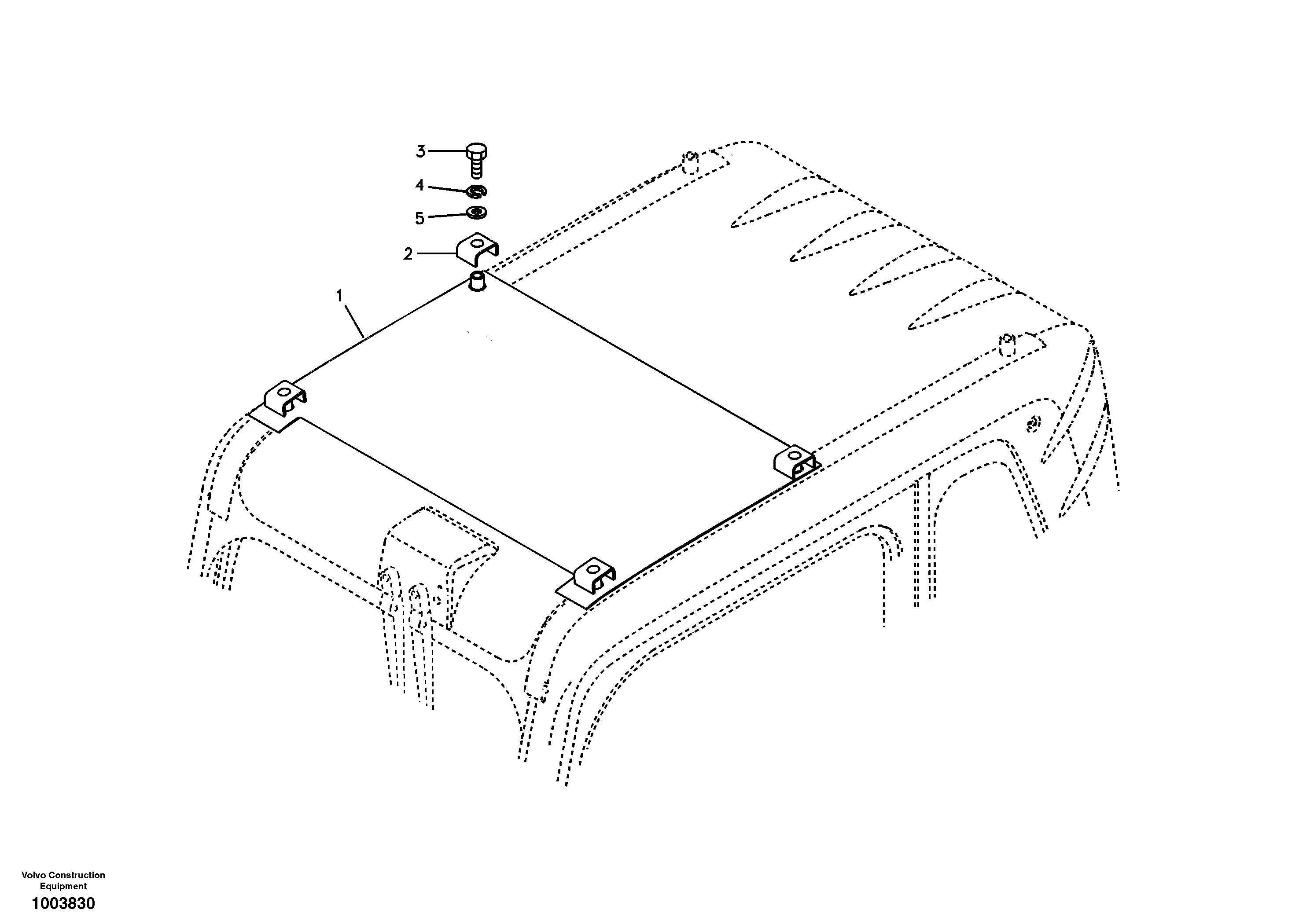 Схема запчастей Volvo EC330B - 15977 Sun visor EC330B SER NO INT 10713- EU&NA 80001-