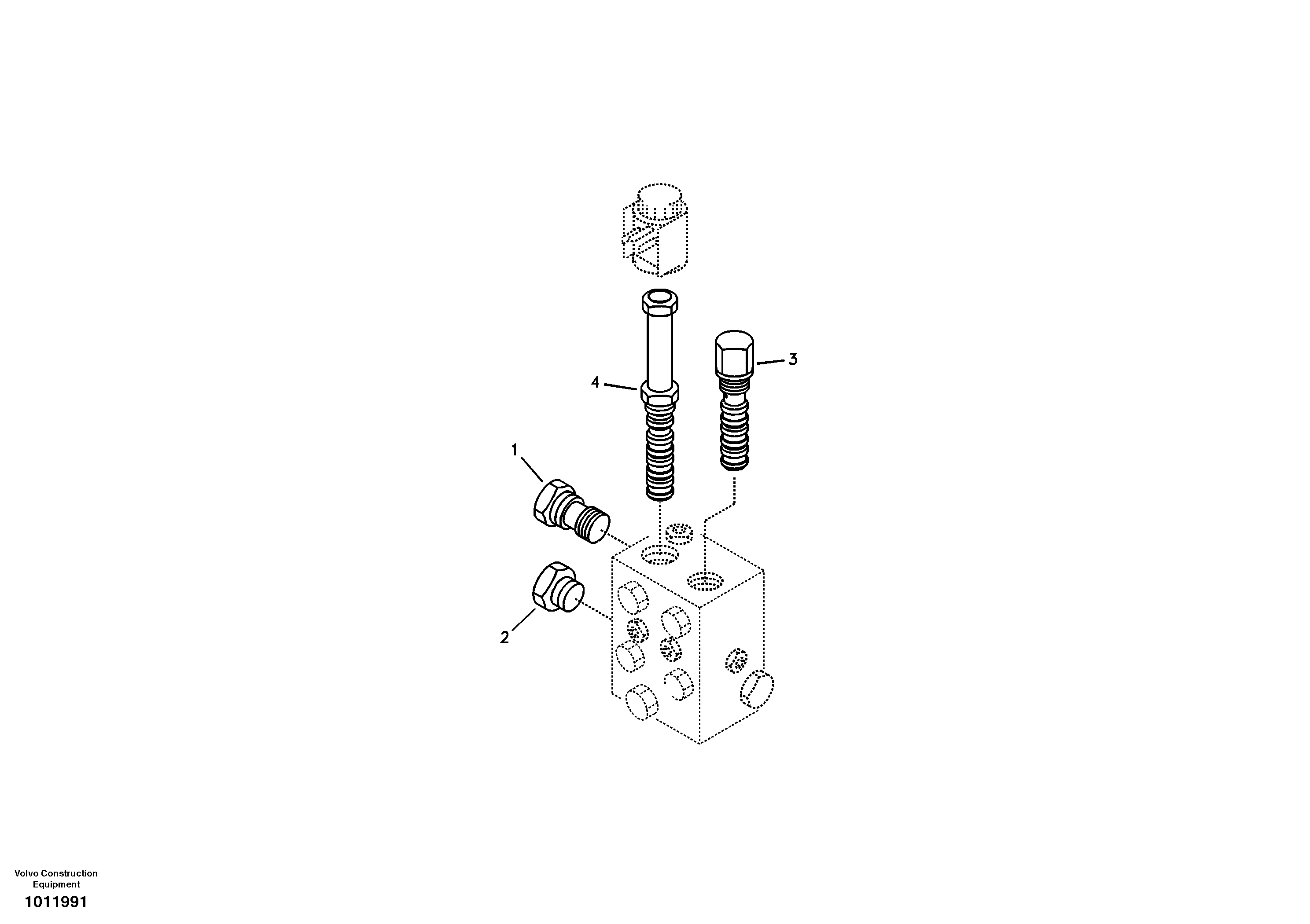 Схема запчастей Volvo EC330B - 46839 Valve, quickfit EC330B SER NO INT 10713- EU&NA 80001-