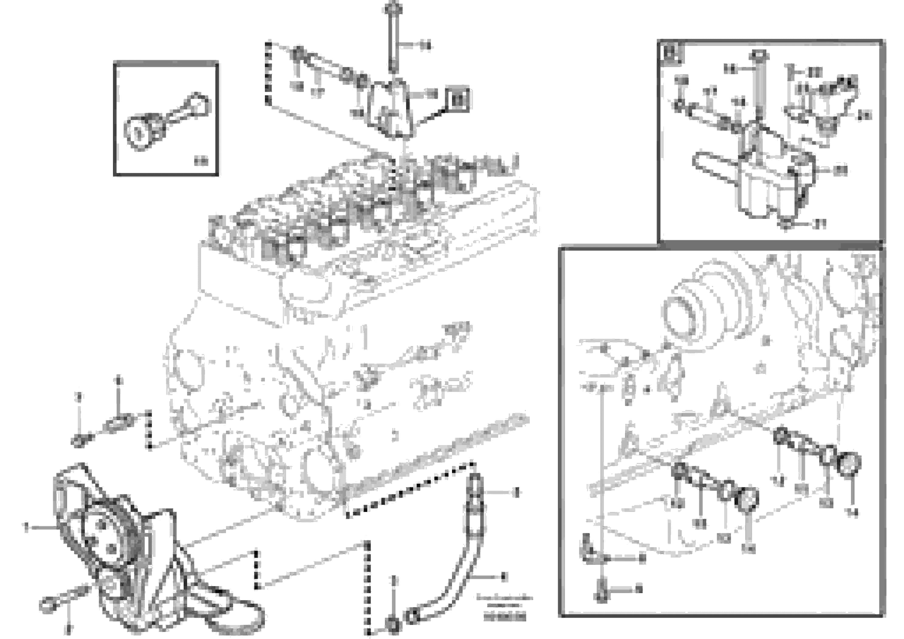 Схема запчастей Volvo EC330B - 13030 Система масляной смазки EC330B SER NO INT 10713- EU&NA 80001-