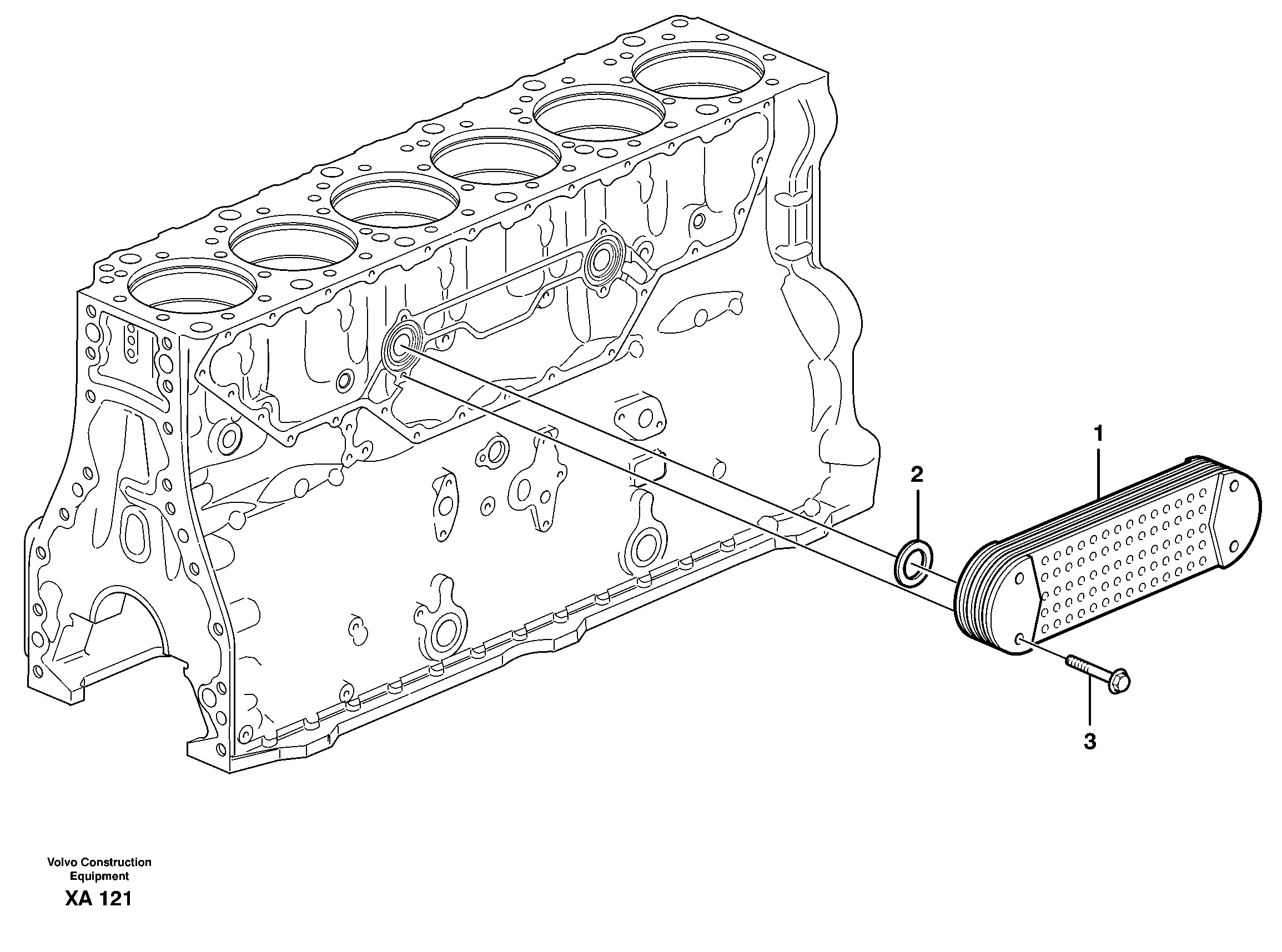 Схема запчастей Volvo EC330B - 62053 Масляный радиатор EC330B PRIME S/N 15001-