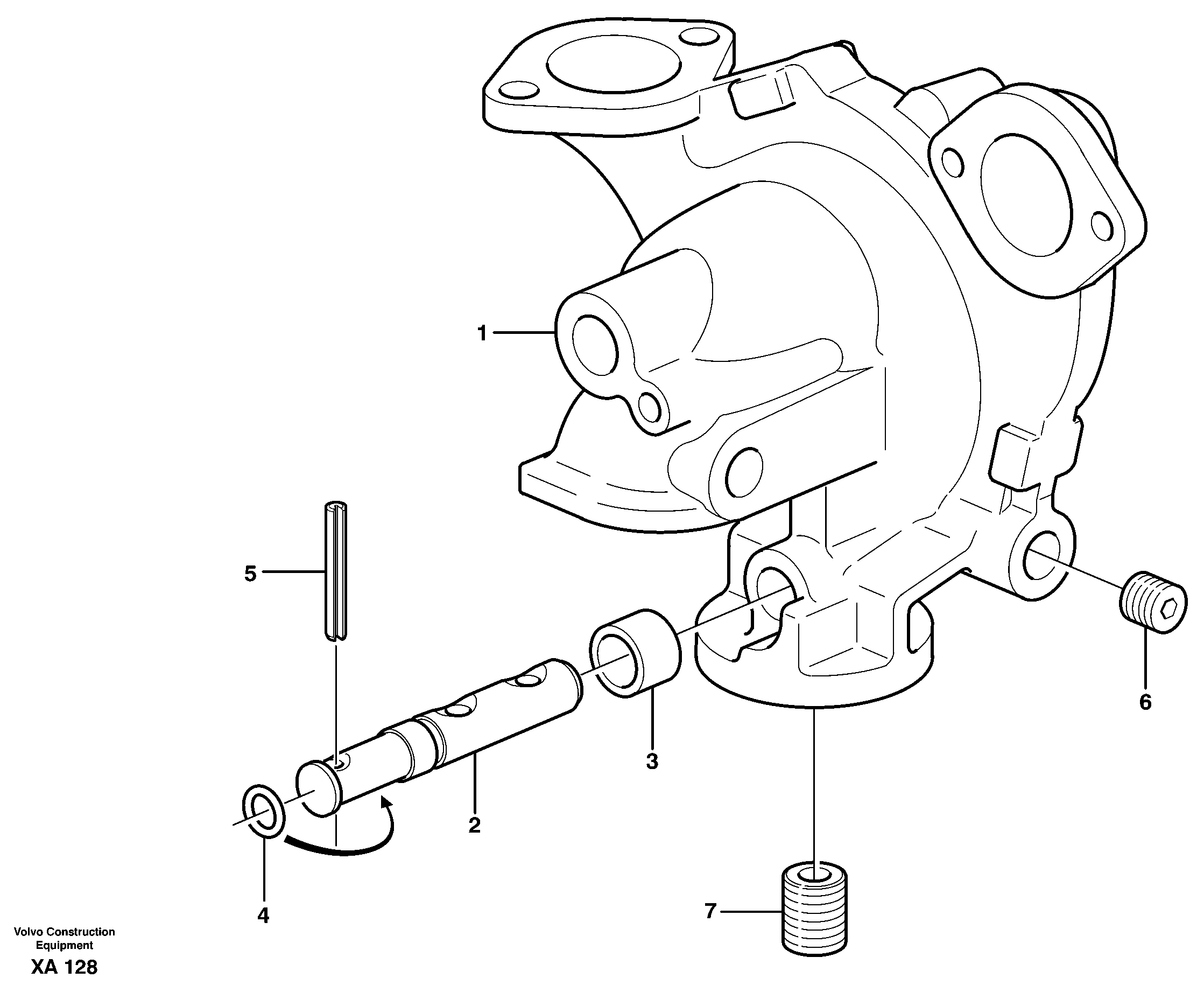 Схема запчастей Volvo EC330B - 57660 Водяной насос EC330B PRIME S/N 15001-