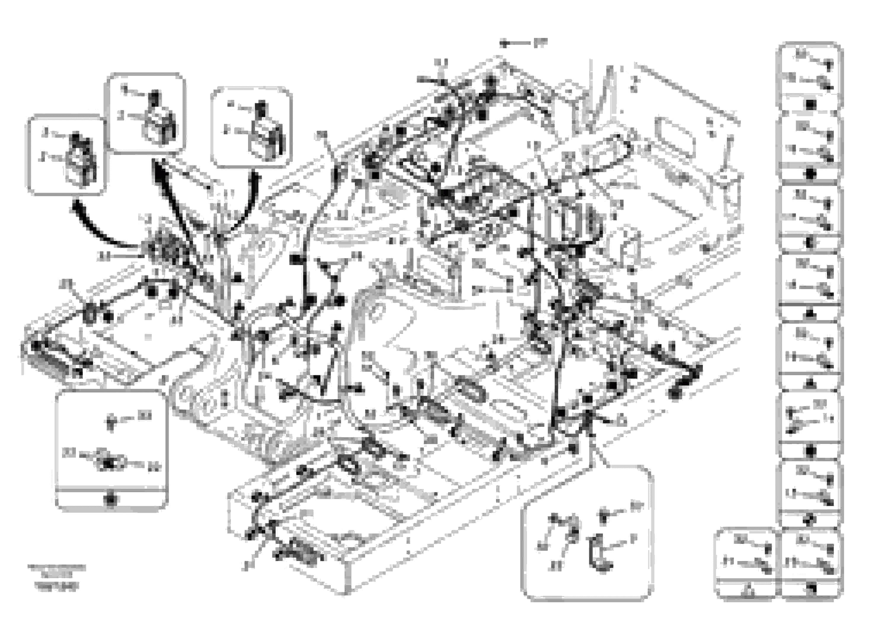 Схема запчастей Volvo EC330B - 96152 Cable and wire harness, main EC330B PRIME S/N 15001-