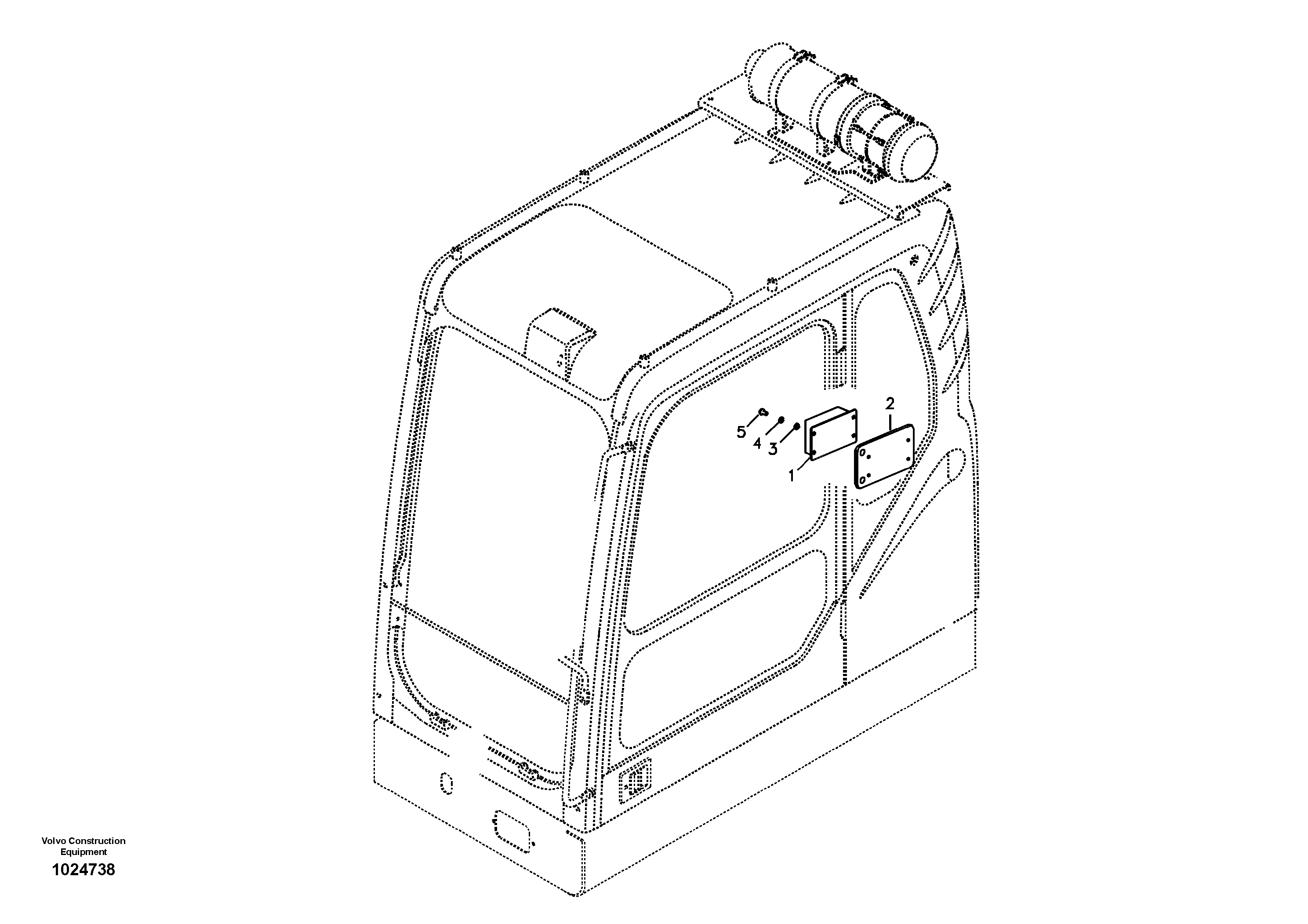 Схема запчастей Volvo EC330B - 73987 Reversible fan EC330B