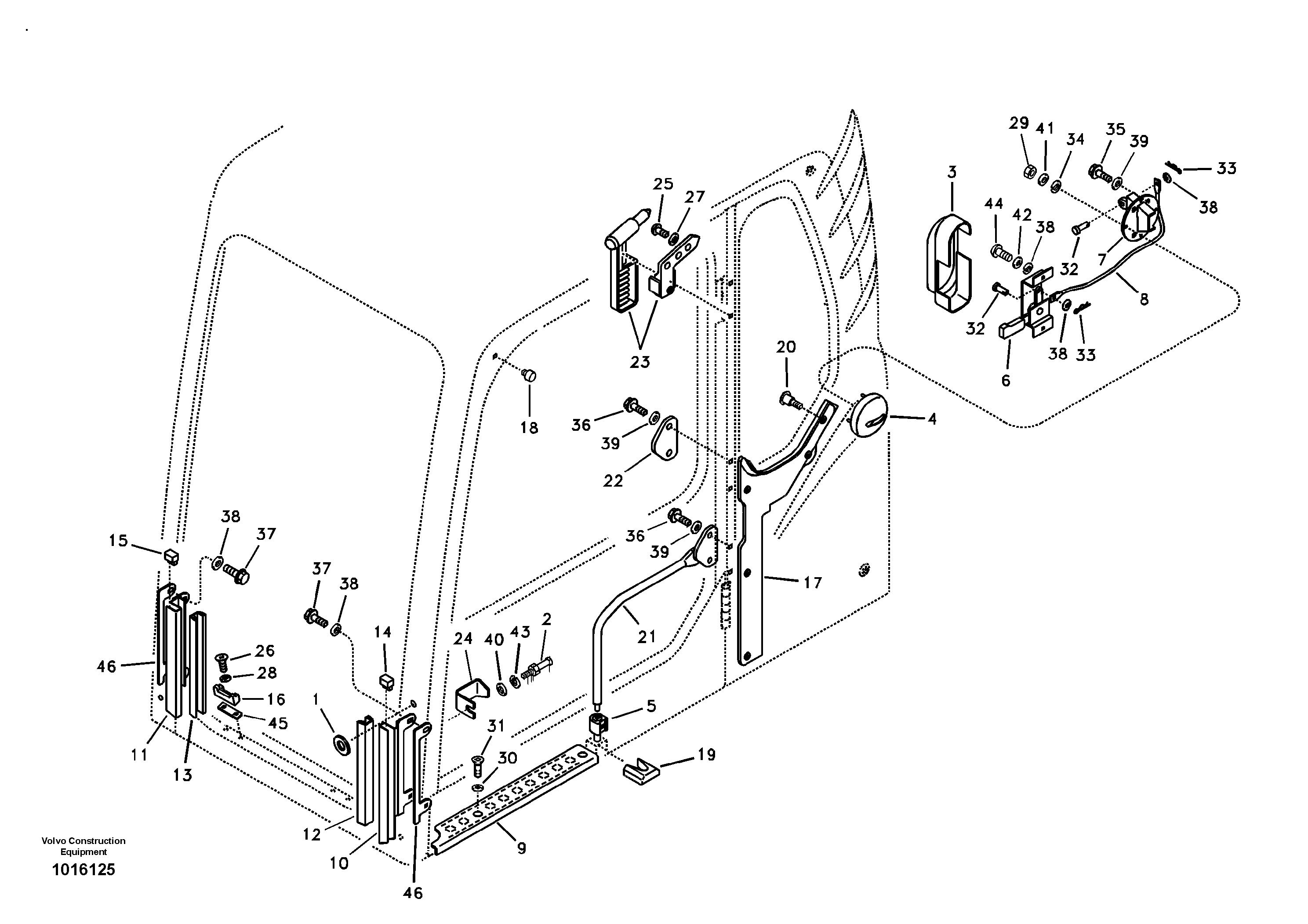 Схема запчастей Volvo EC330B - 66847 Operators cab EC330B