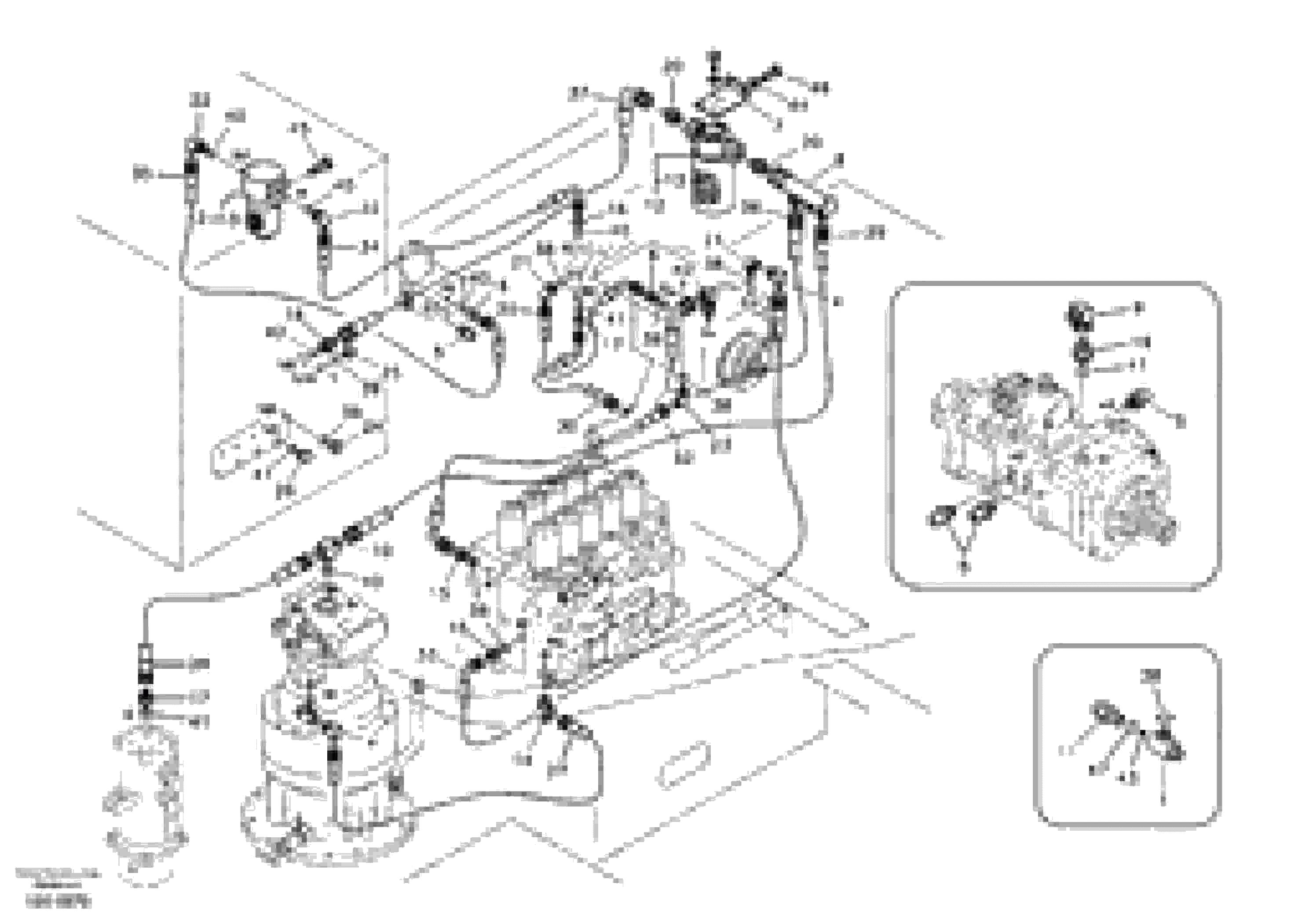 Схема запчастей Volvo EC330B - 47978 Servo system, pump piping and filter mount EC330B