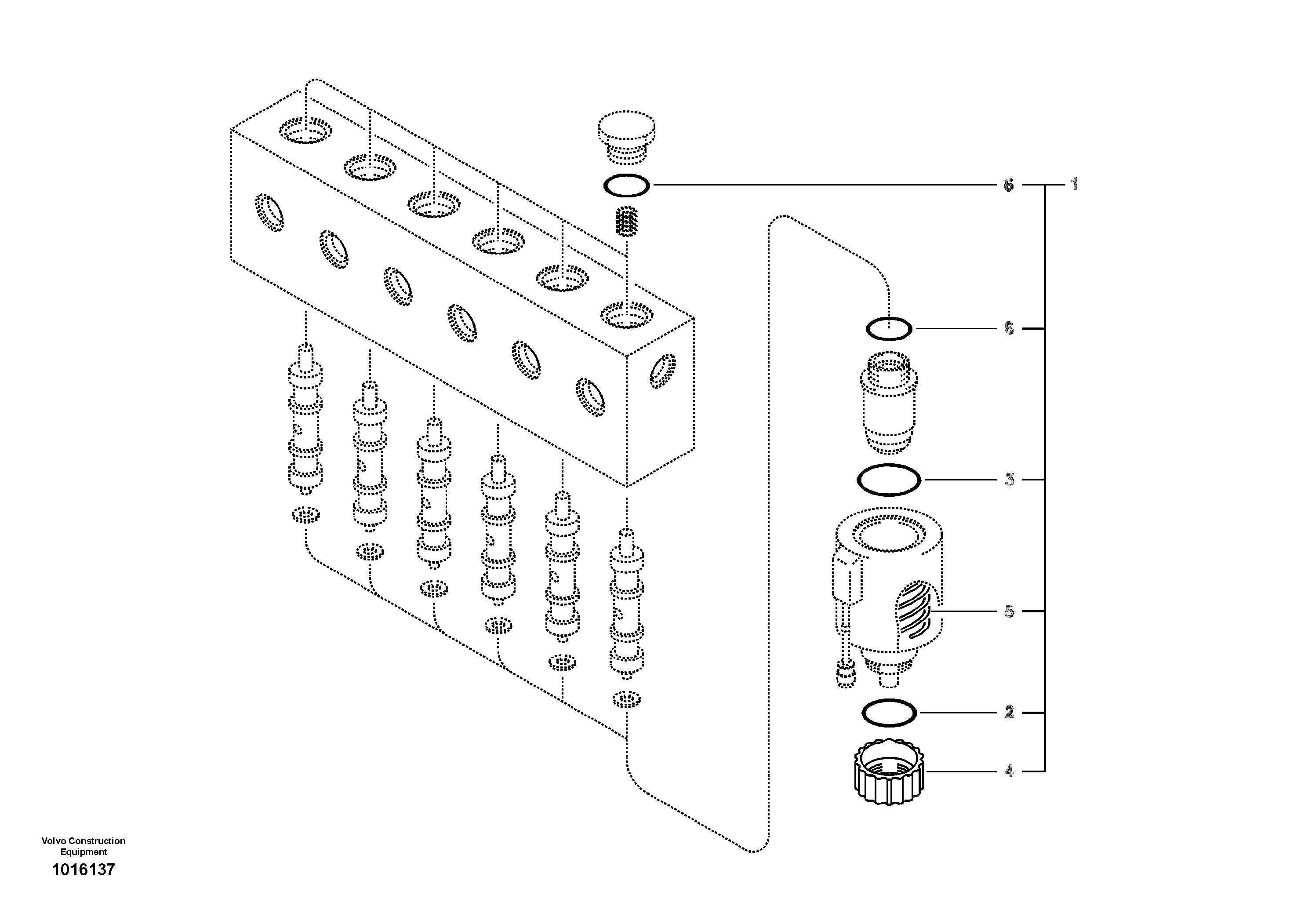 Схема запчастей Volvo EC330B - 98548 Servo system, solenoid valve EC330B