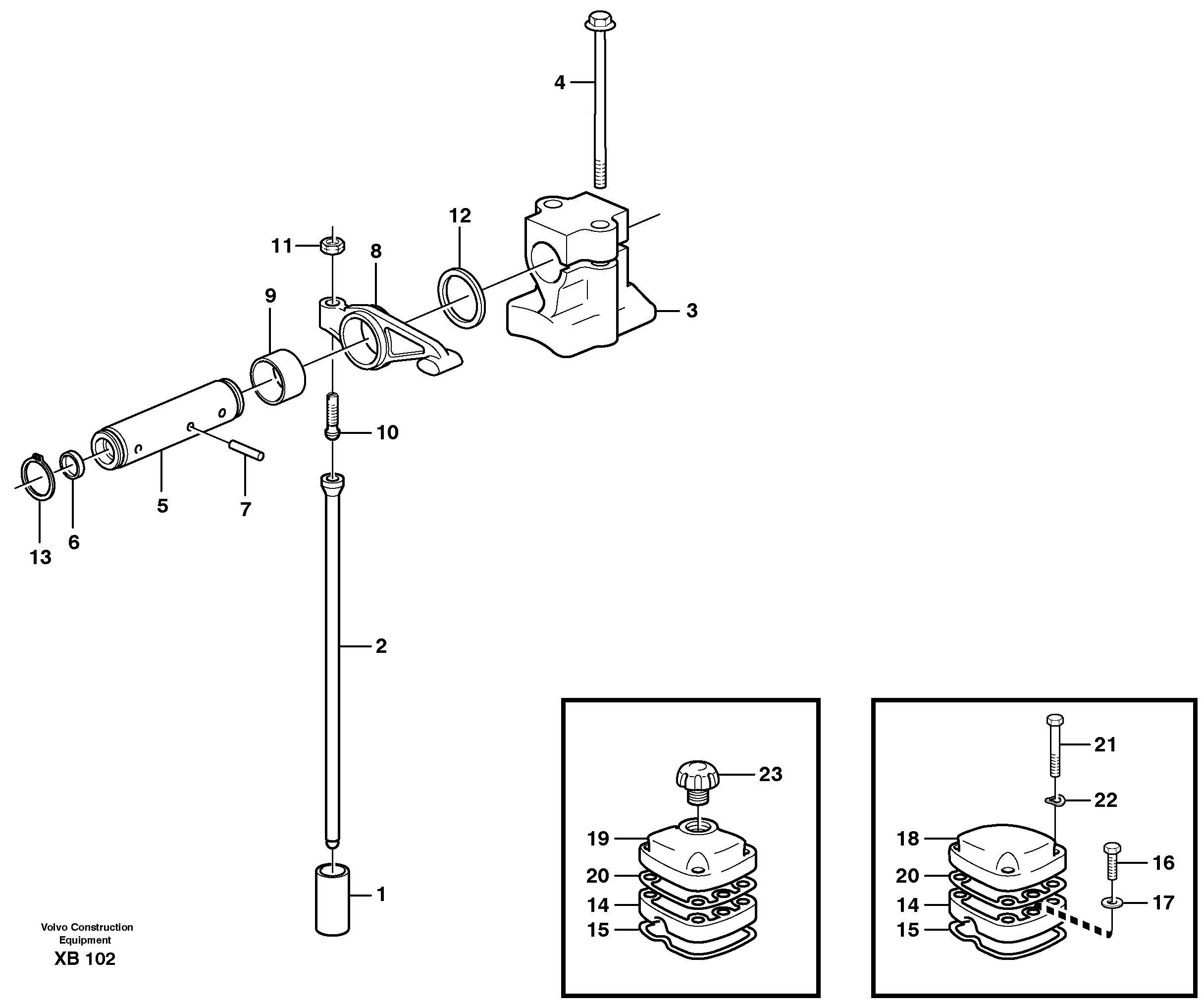 Схема запчастей Volvo EC330B - 18908 Valve mechanism EC330B