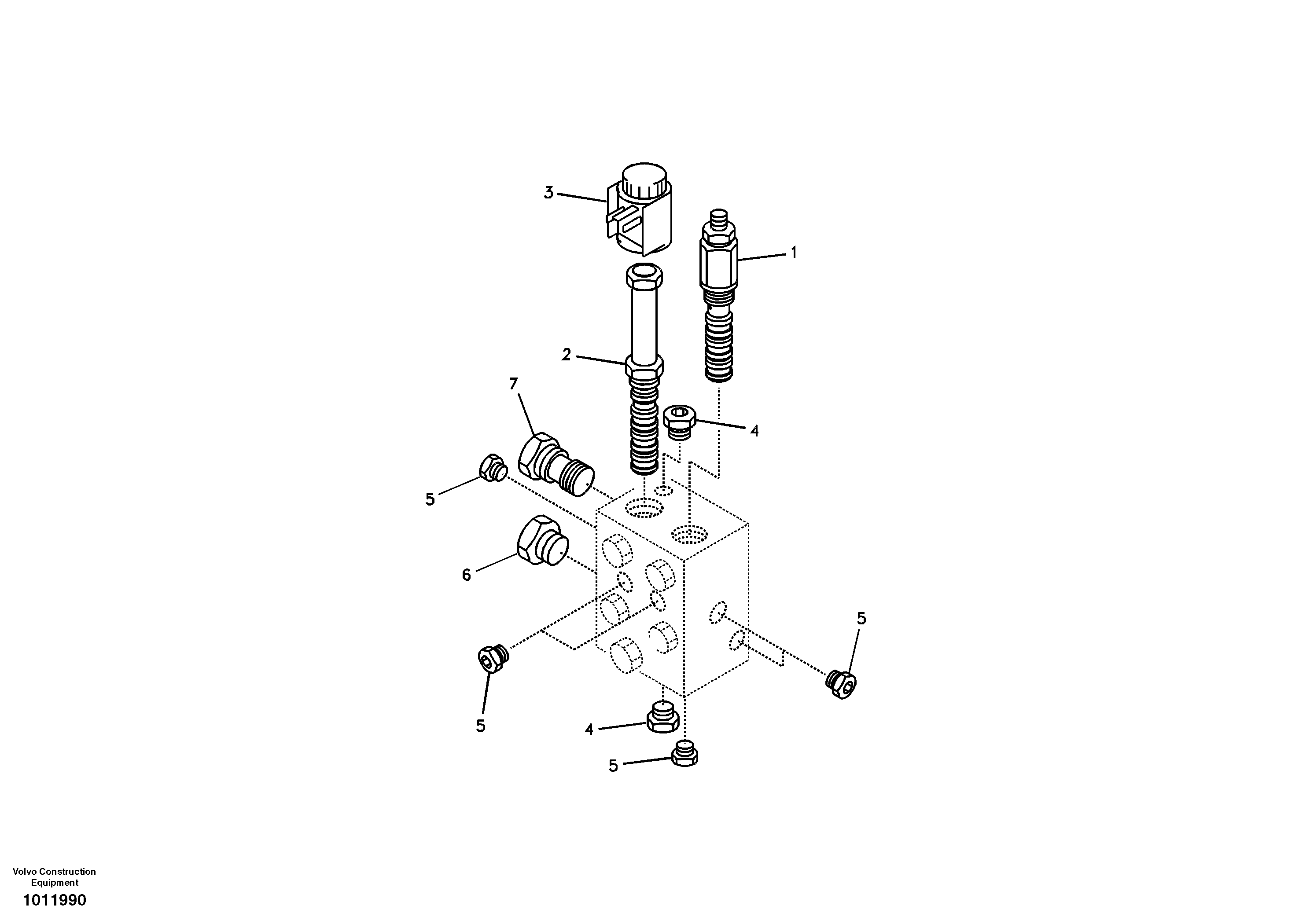 Схема запчастей Volvo EC330B - 44609 Valve, quickfit EC330B