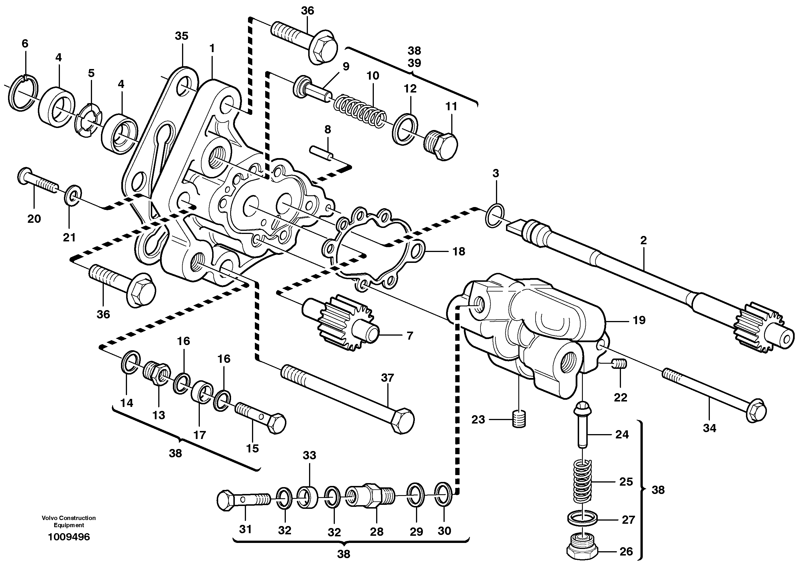 Схема запчастей Volvo EC330B - 19163 Fuel pump EC330B