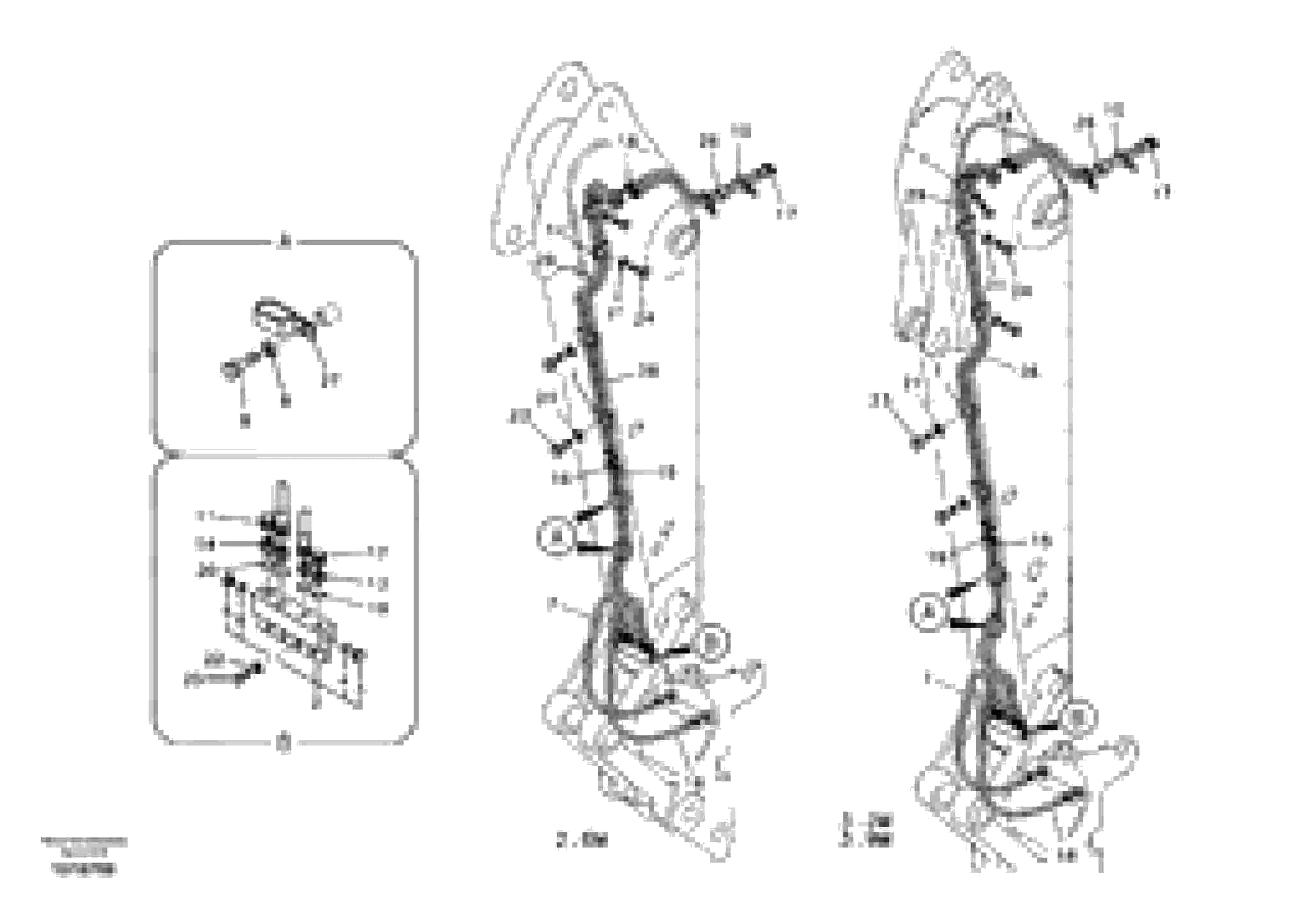 Схема запчастей Volvo EC330B - 76822 Working hydraulic, quick fit on dipper arm EC330B