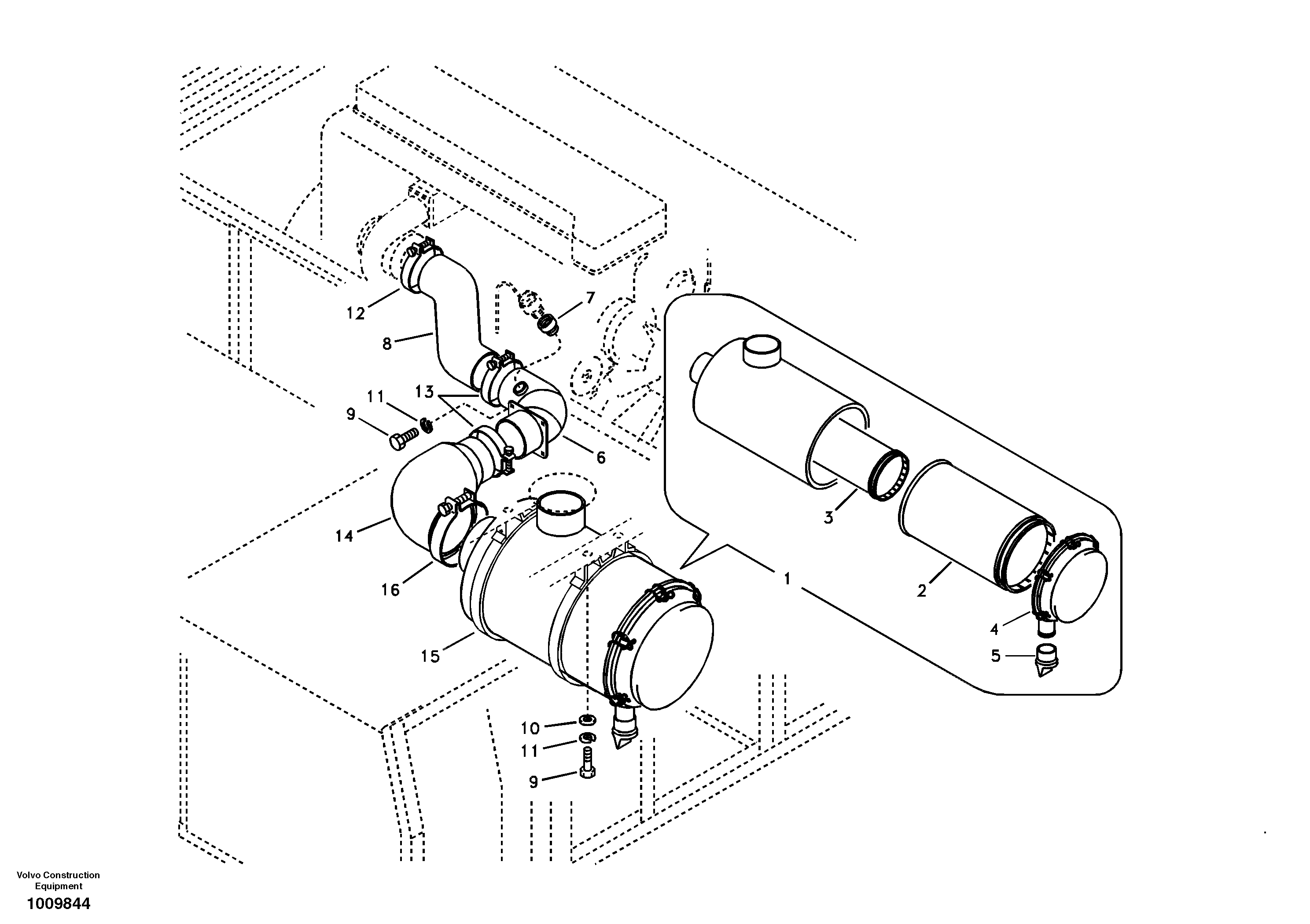 Схема запчастей Volvo EC330B - 43524 Система впуска EC330B