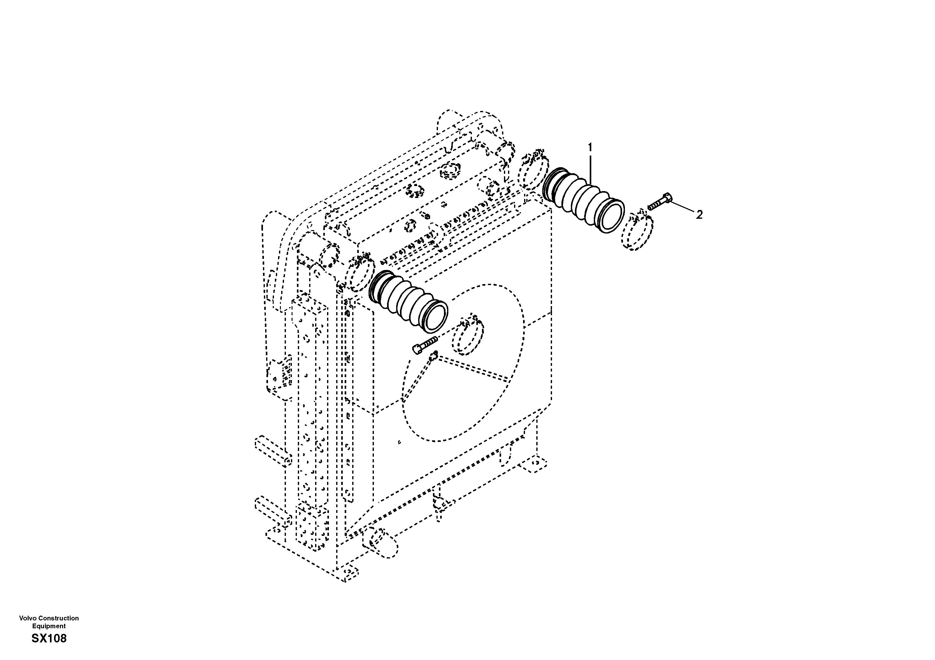 Схема запчастей Volvo EC330B - 20347 Charge air cooler, plumbing EC330B