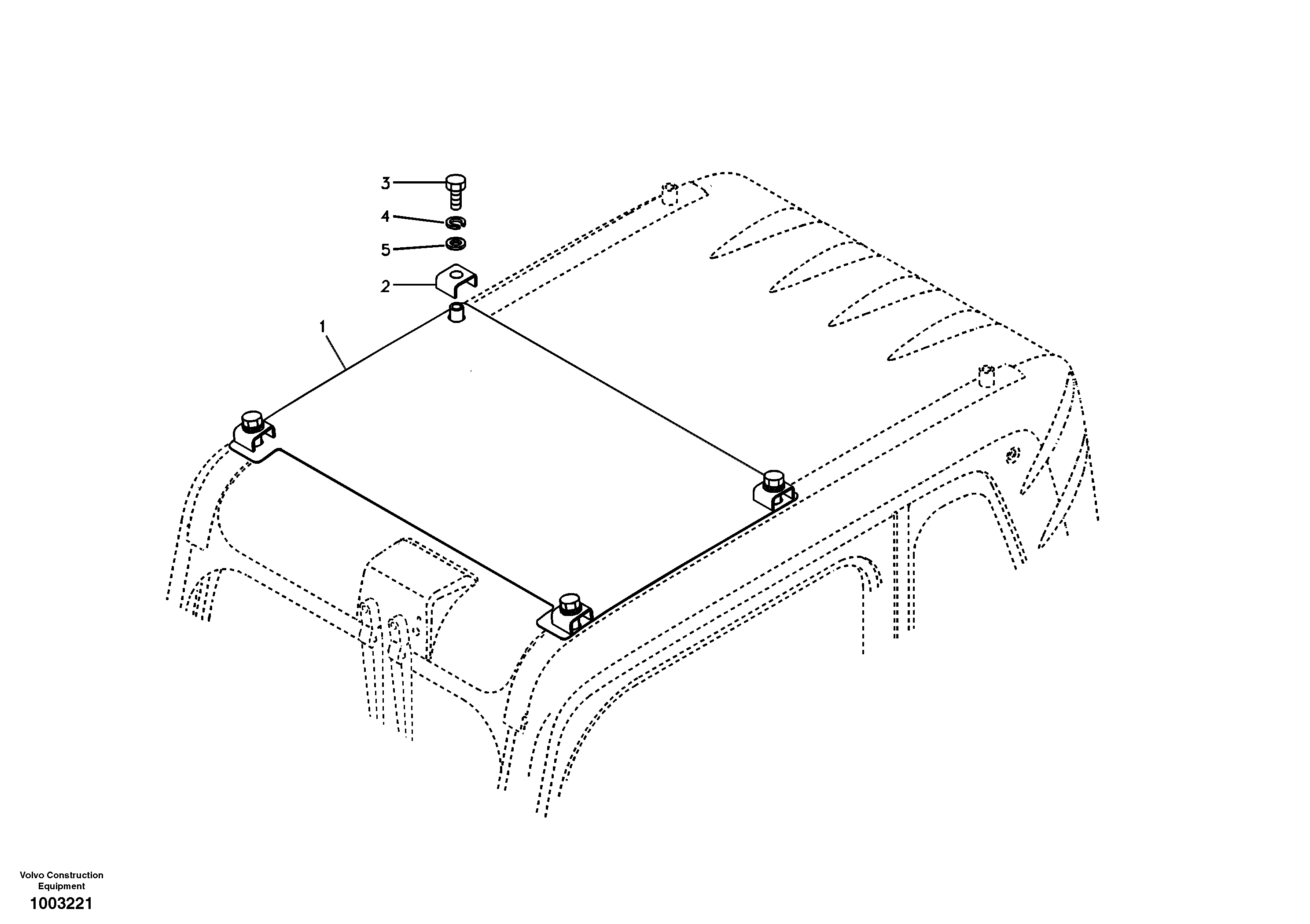 Схема запчастей Volvo EC330B - 59768 Sun visor EC330B PRIME S/N 15001-