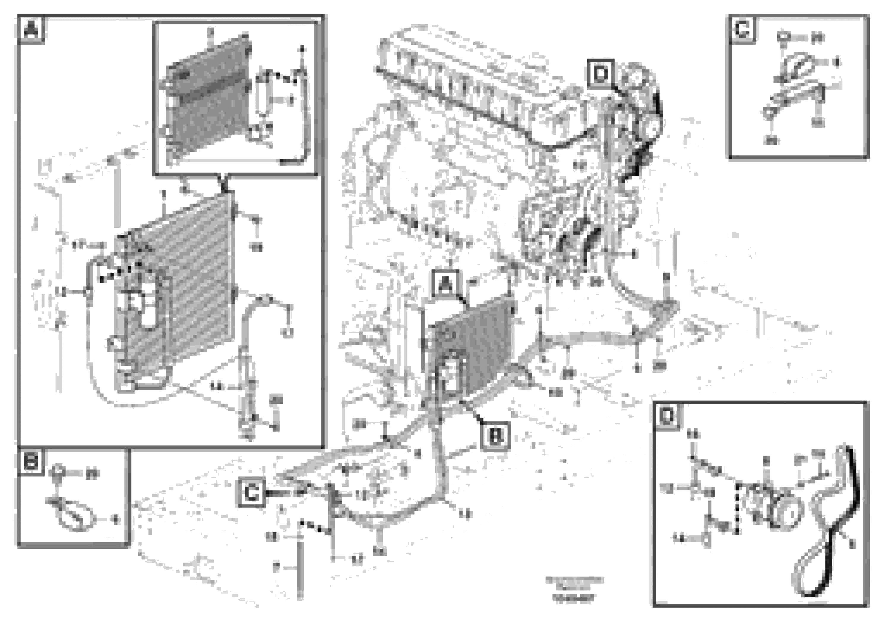 Схема запчастей Volvo EC330B - 93494 Air conditioning line, cooling and heater EC330B PRIME S/N 15001-