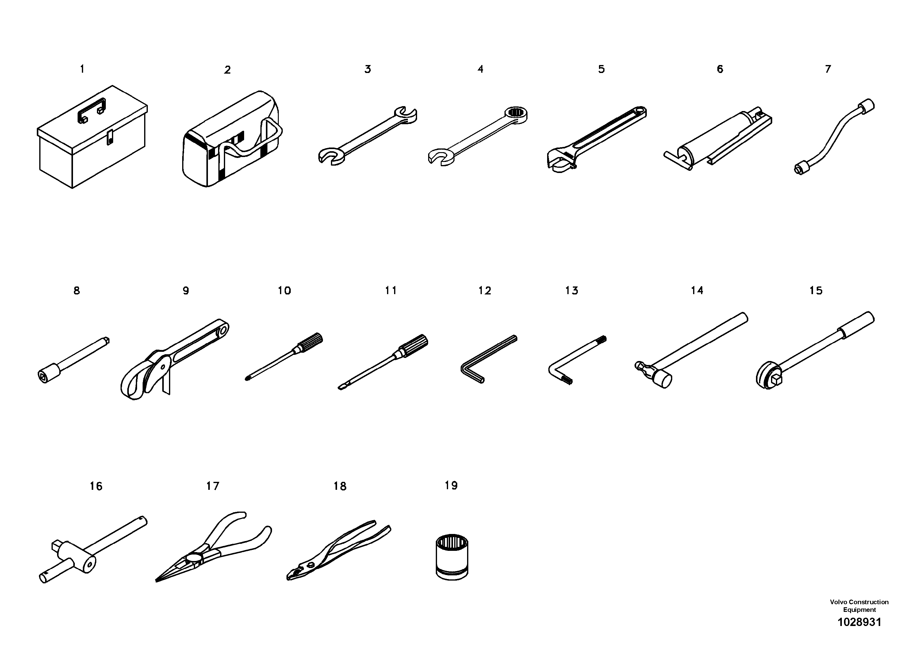 Схема запчастей Volvo EC330B - 60846 Инструменты для ремонта EC330B PRIME S/N 15001-