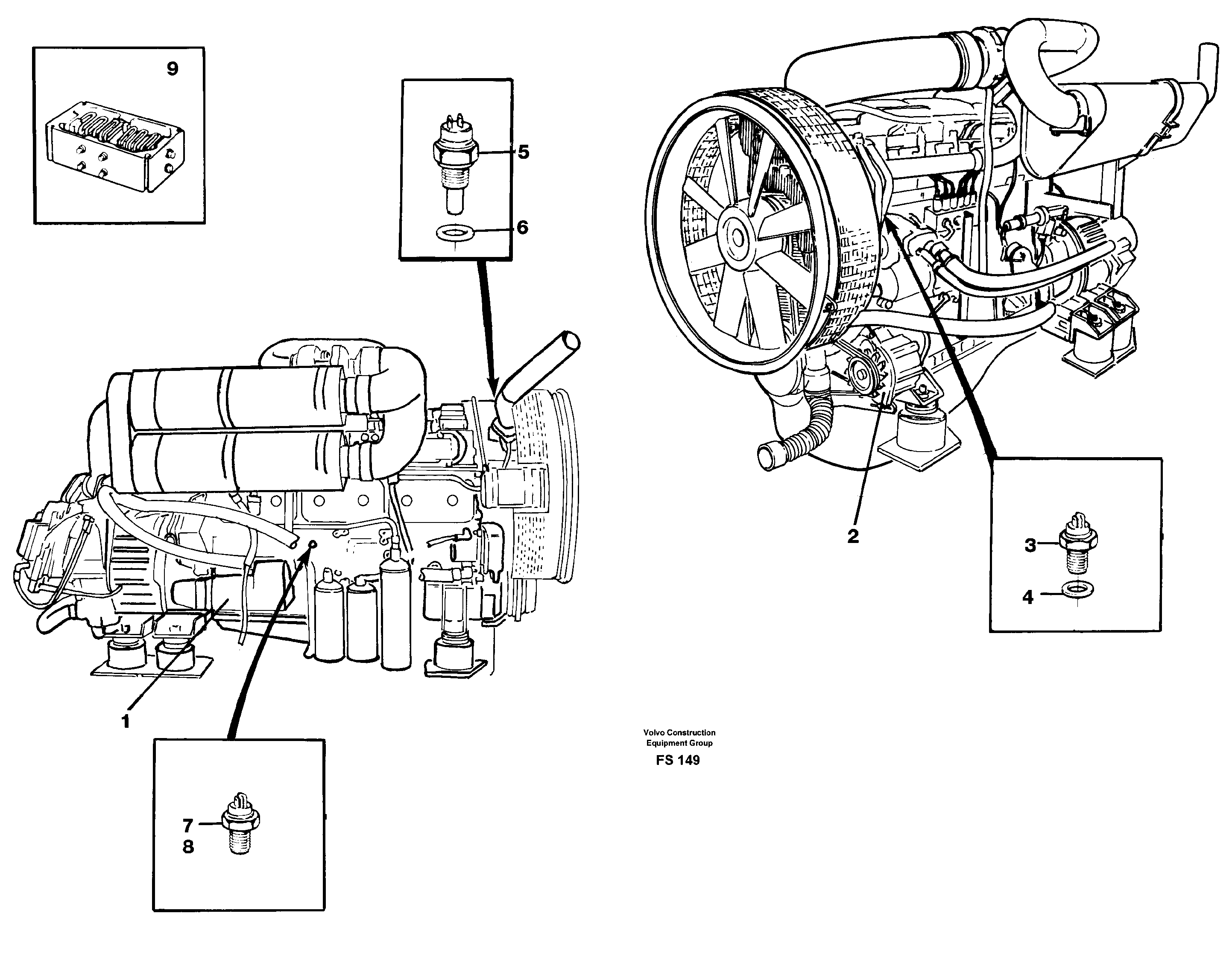 Схема запчастей Volvo EC420 - 49604 Sensop, engine EC420 ?KERMAN ?KERMAN EC420 SER NO - 1550