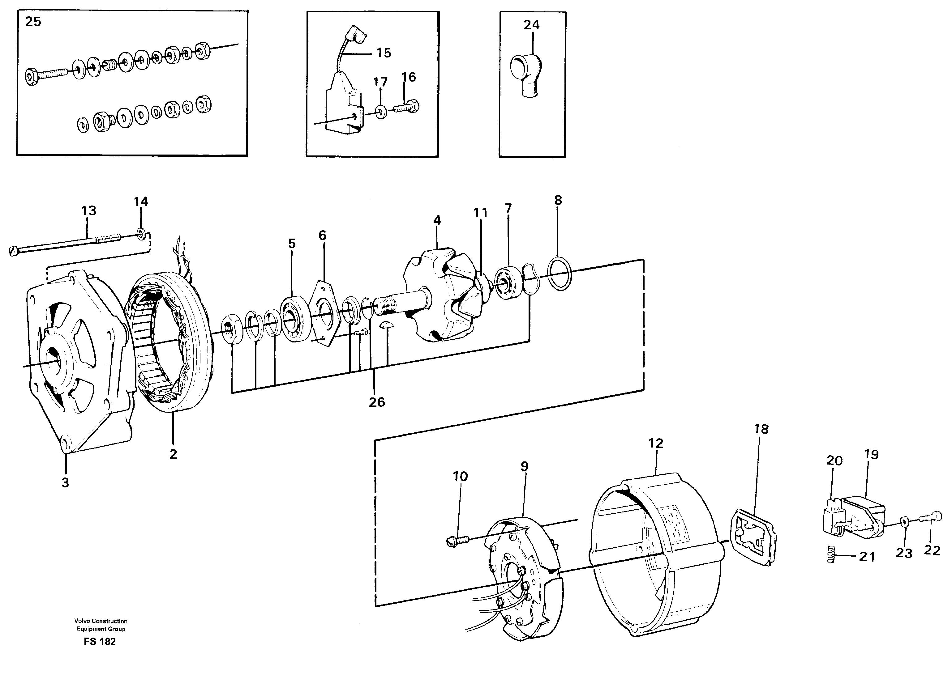 Схема запчастей Volvo EC420 - 50645 Alternator EC420 ?KERMAN ?KERMAN EC420 SER NO - 1550