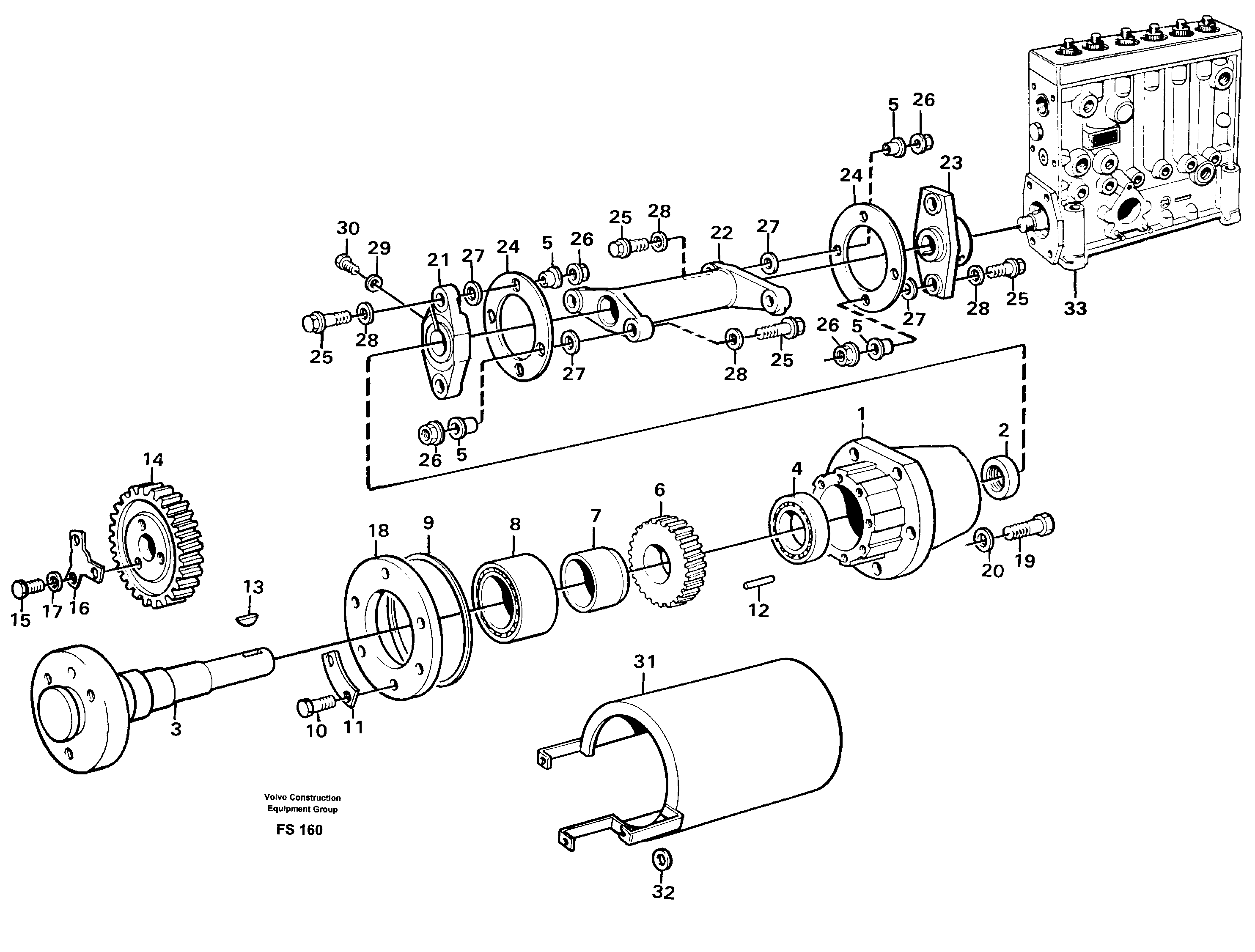 Схема запчастей Volvo EC420 - 89045 Injection pump with drive EC420 ?KERMAN ?KERMAN EC420 SER NO - 1550