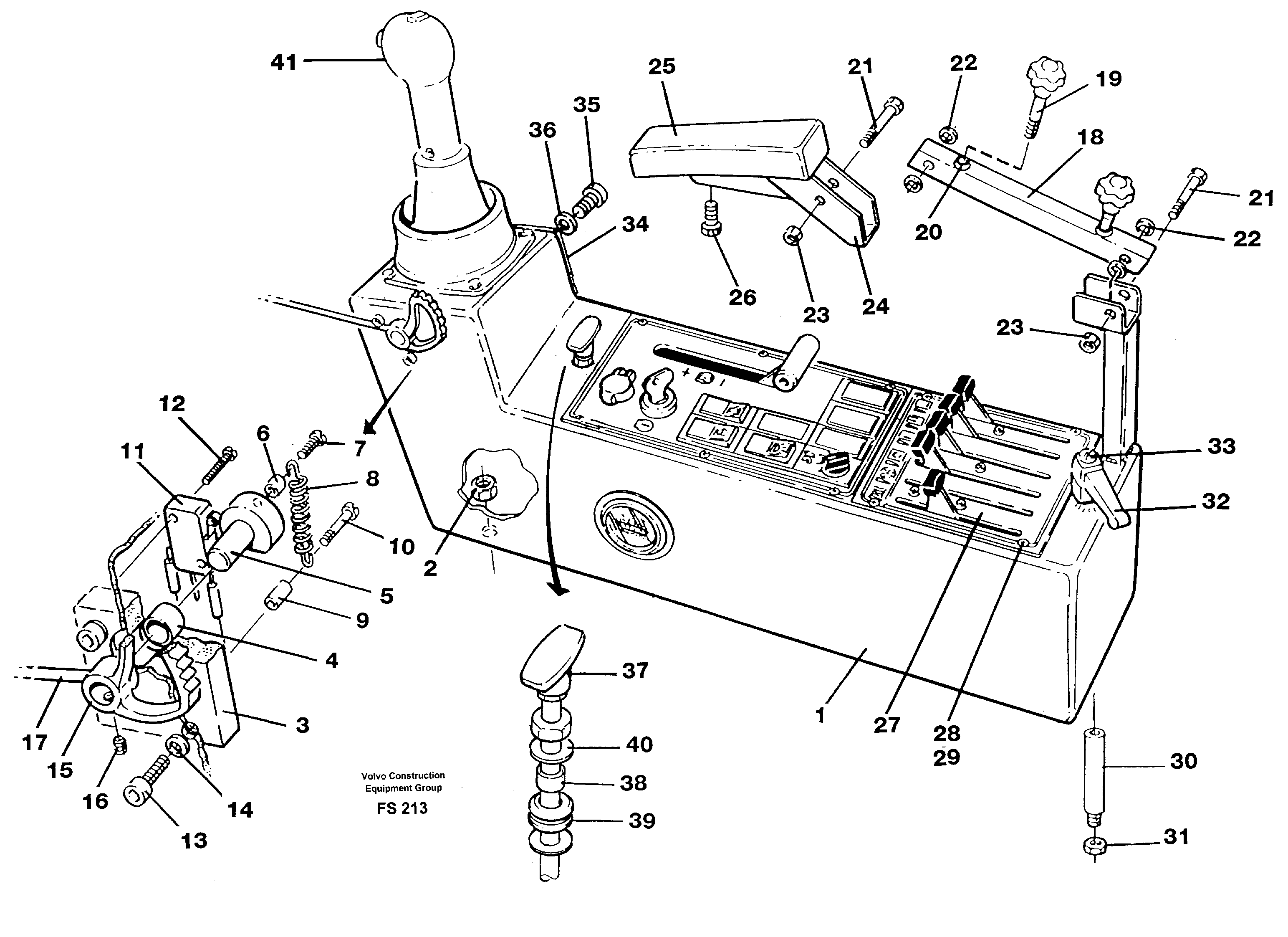 Схема запчастей Volvo EC420 - 49605 Side panel, left EC420 ?KERMAN ?KERMAN EC420 SER NO - 1550