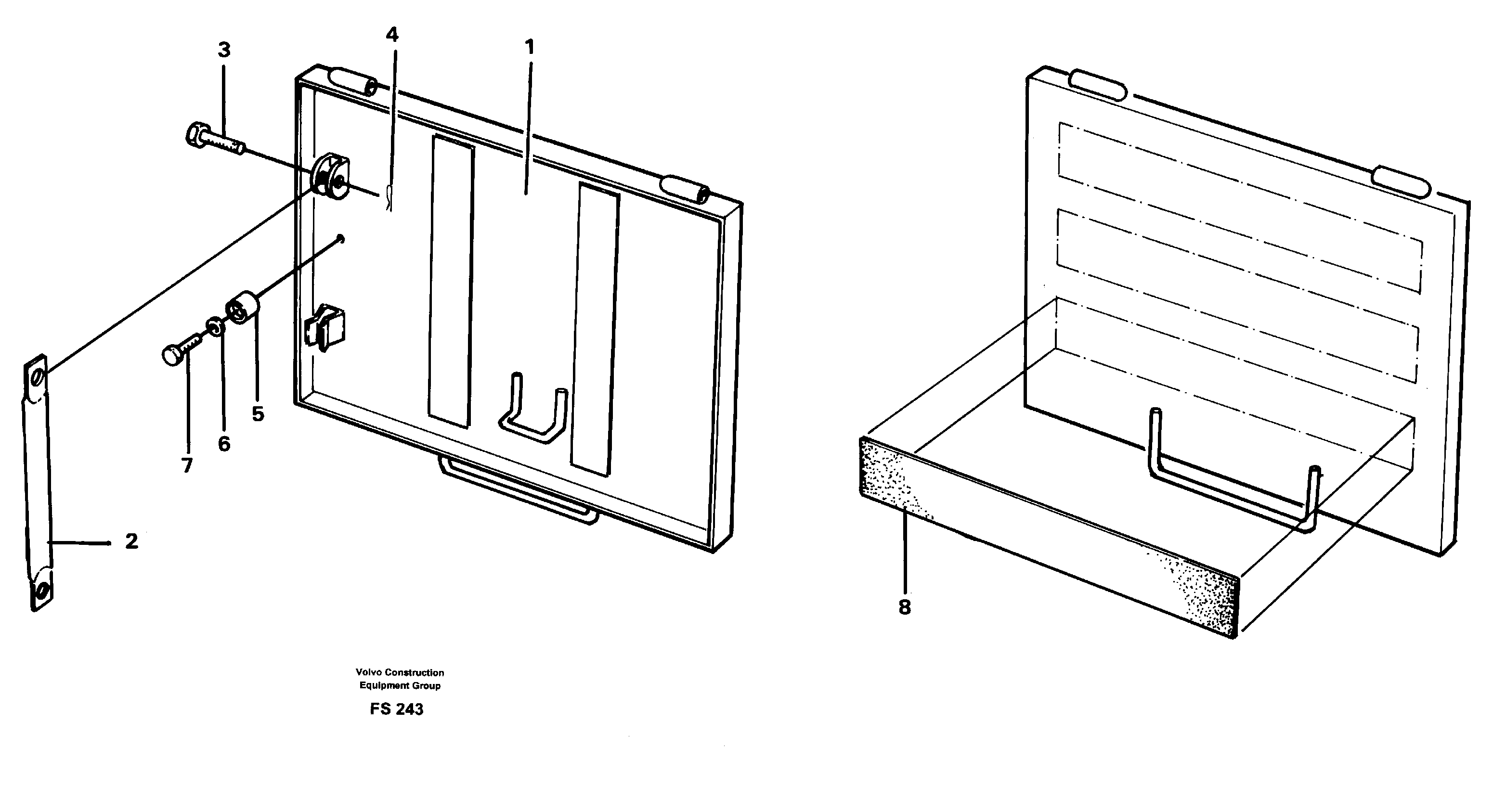 Схема запчастей Volvo EC420 - 51587 Batteri hatch EC420 ?KERMAN ?KERMAN EC420 SER NO - 1550