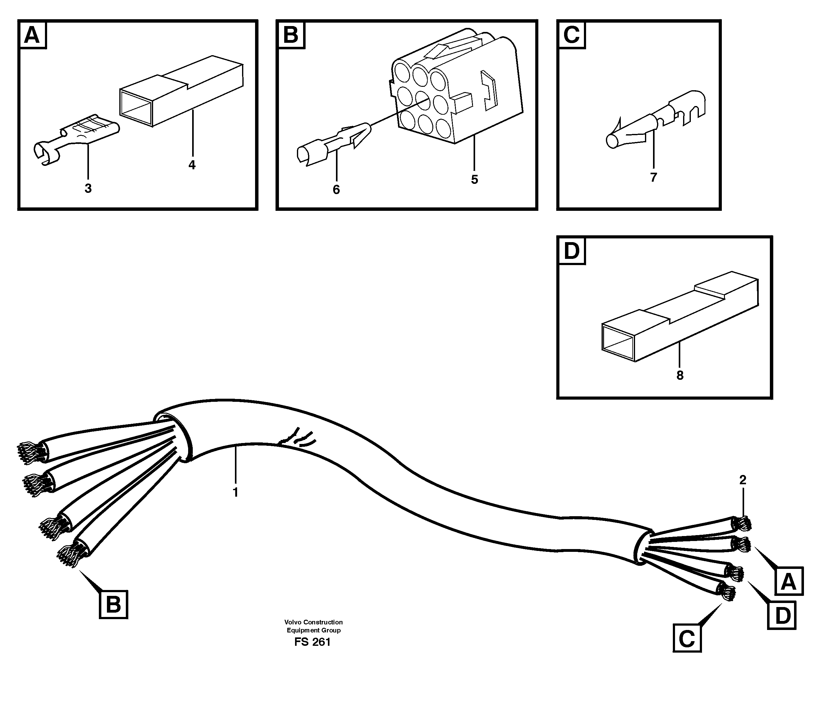 Схема запчастей Volvo EC420 - 84976 Cable bunch, cab EC420 ?KERMAN ?KERMAN EC420 SER NO - 1550