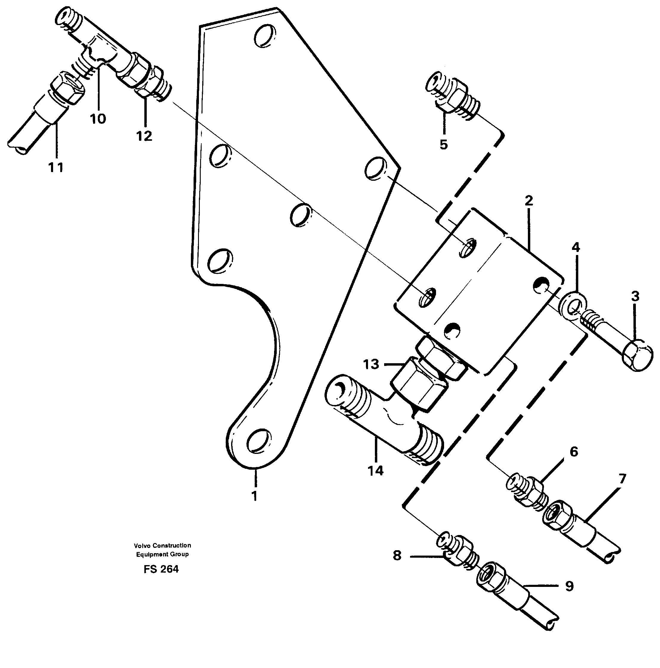 Схема запчастей Volvo EC420 - 50509 Connection board EC420 ?KERMAN ?KERMAN EC420 SER NO - 1550