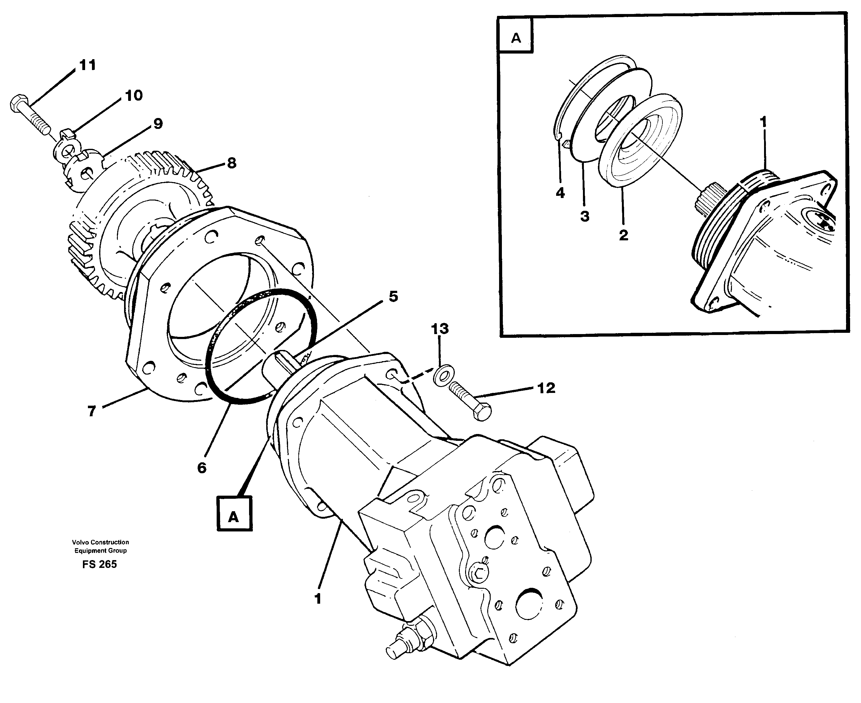 Схема запчастей Volvo EC420 - 50511 Гидронасос (основной насос) EC420 ?KERMAN ?KERMAN EC420 SER NO - 1550