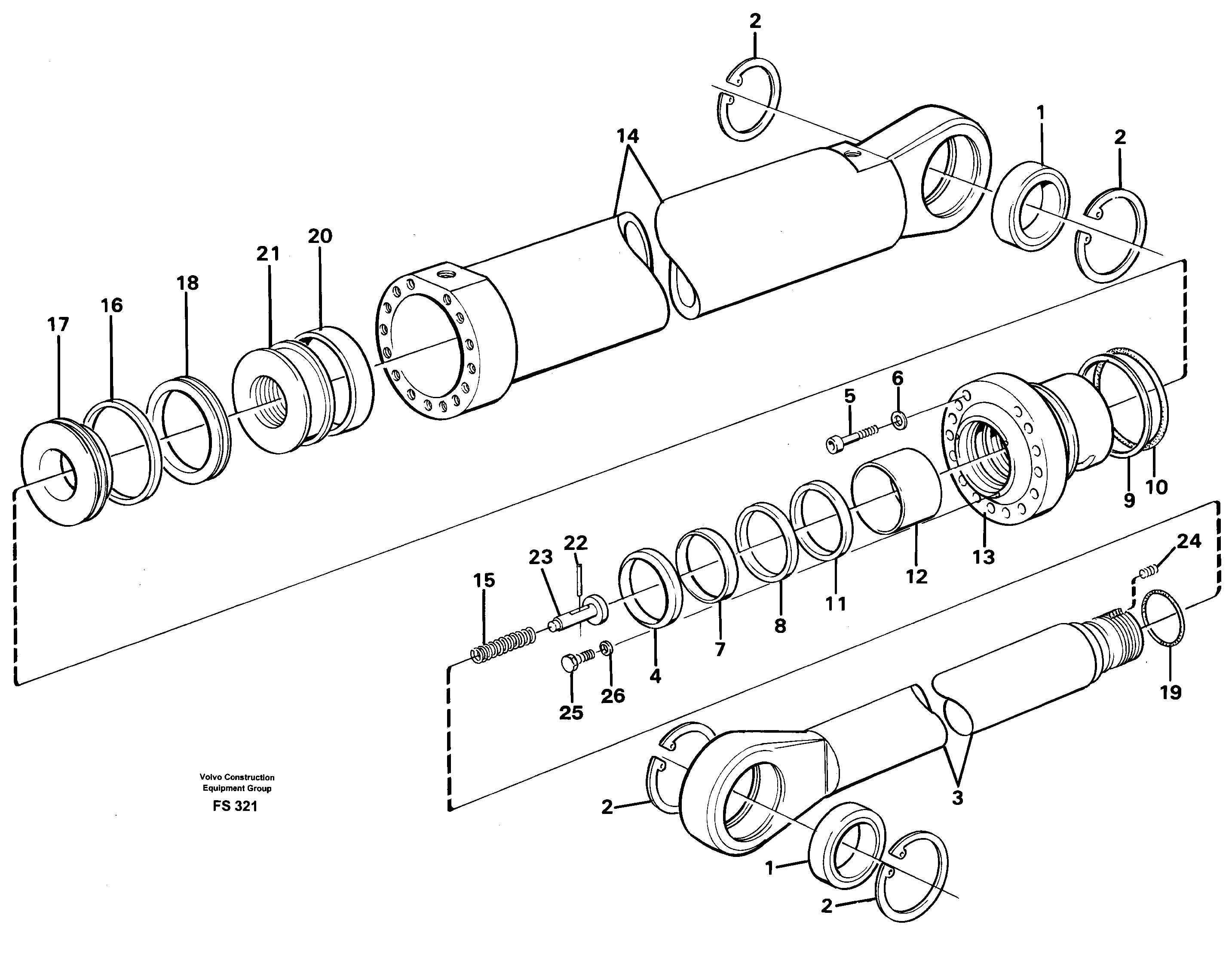 Схема запчастей Volvo EC420 - 16048 Dipper cylinder Handling equipment EC420 ?KERMAN ?KERMAN EC420 SER NO - 1550