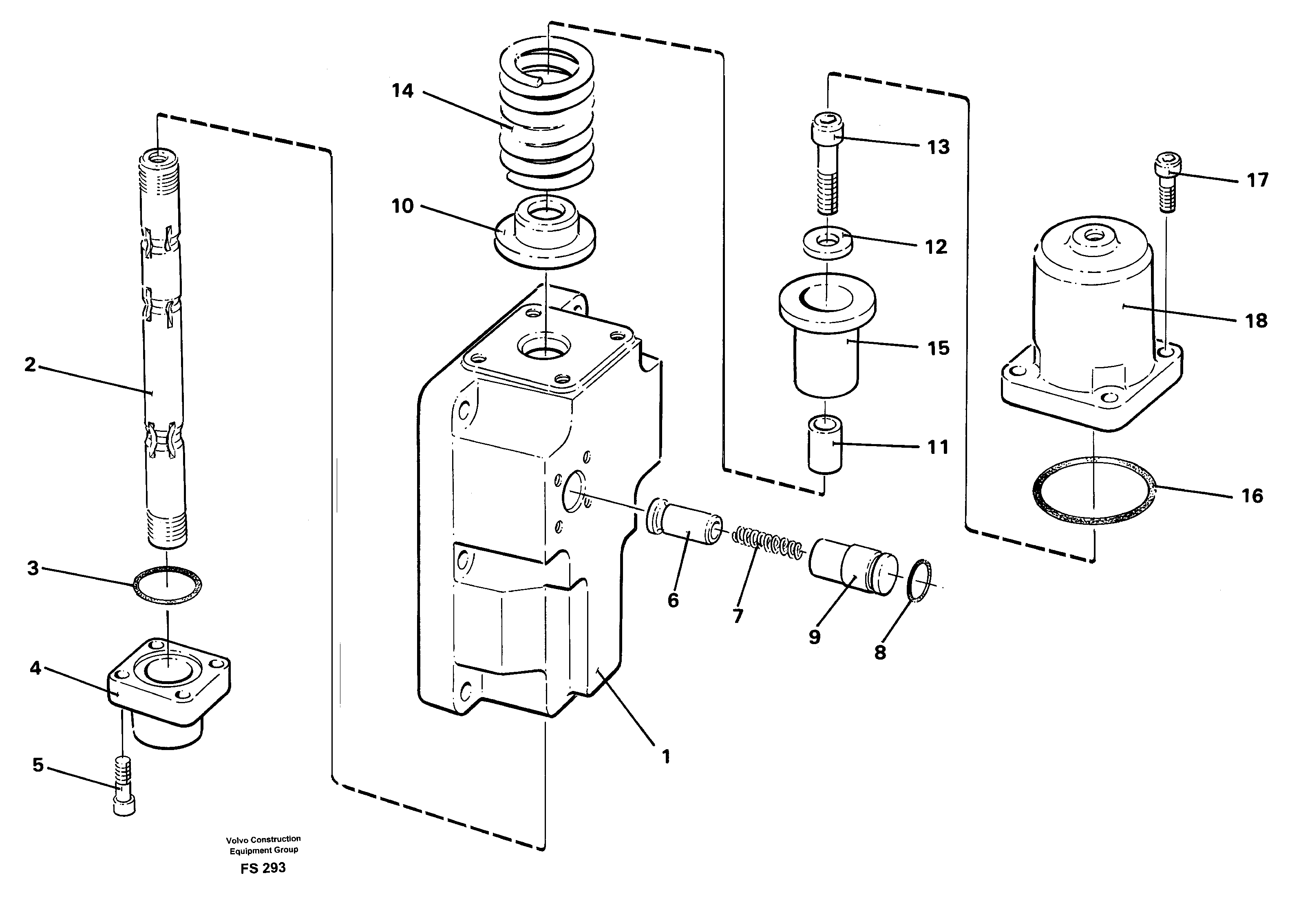 Схема запчастей Volvo EC420 - 48951 Four-way valve for slewing EC420 ?KERMAN ?KERMAN EC420 SER NO - 1550