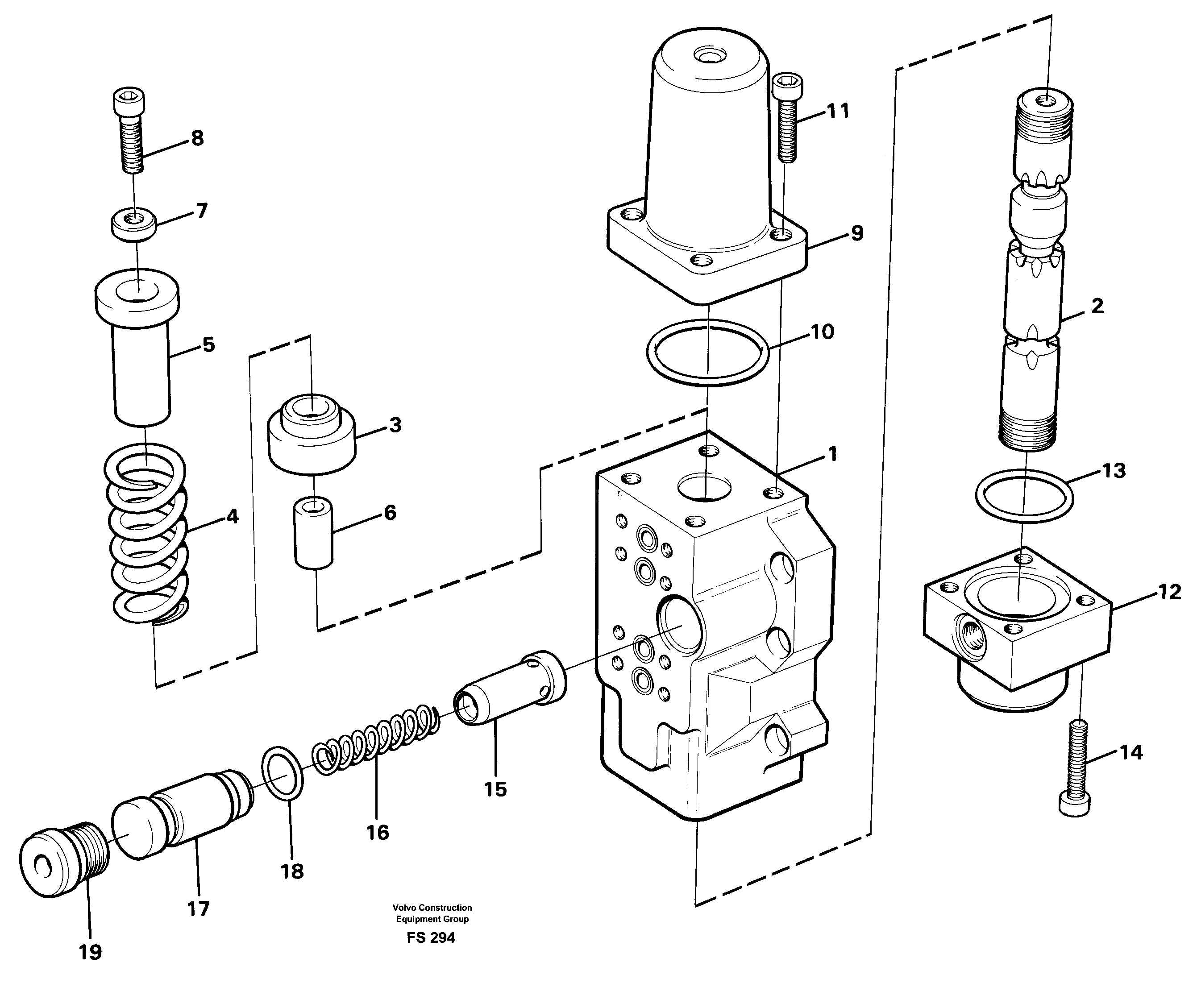 Схема запчастей Volvo EC420 - 48956 Four-way valve for travel EC420 ?KERMAN ?KERMAN EC420 SER NO - 1550