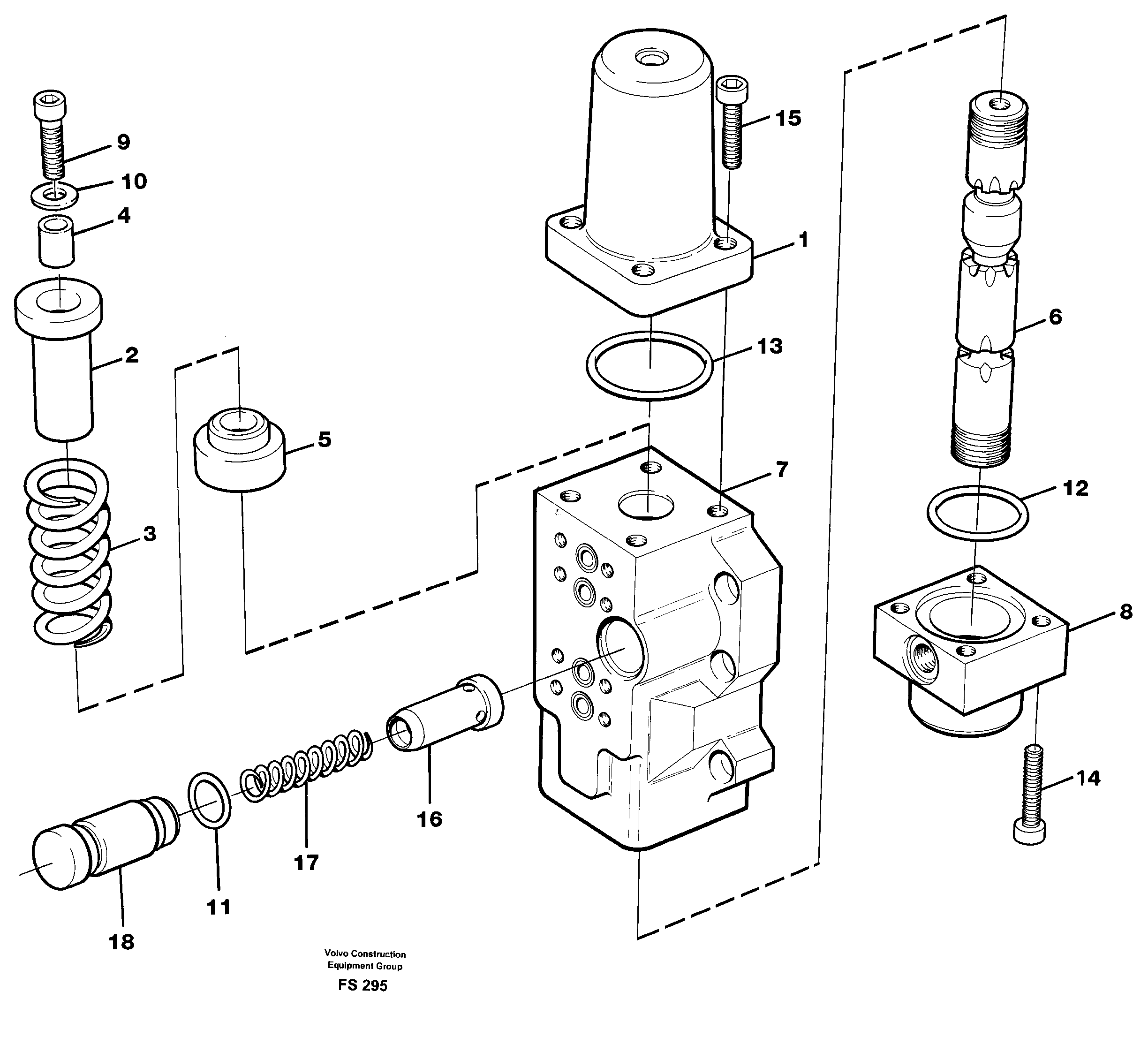 Схема запчастей Volvo EC420 - 48960 Four-way valve EC420 ?KERMAN ?KERMAN EC420 SER NO - 1550