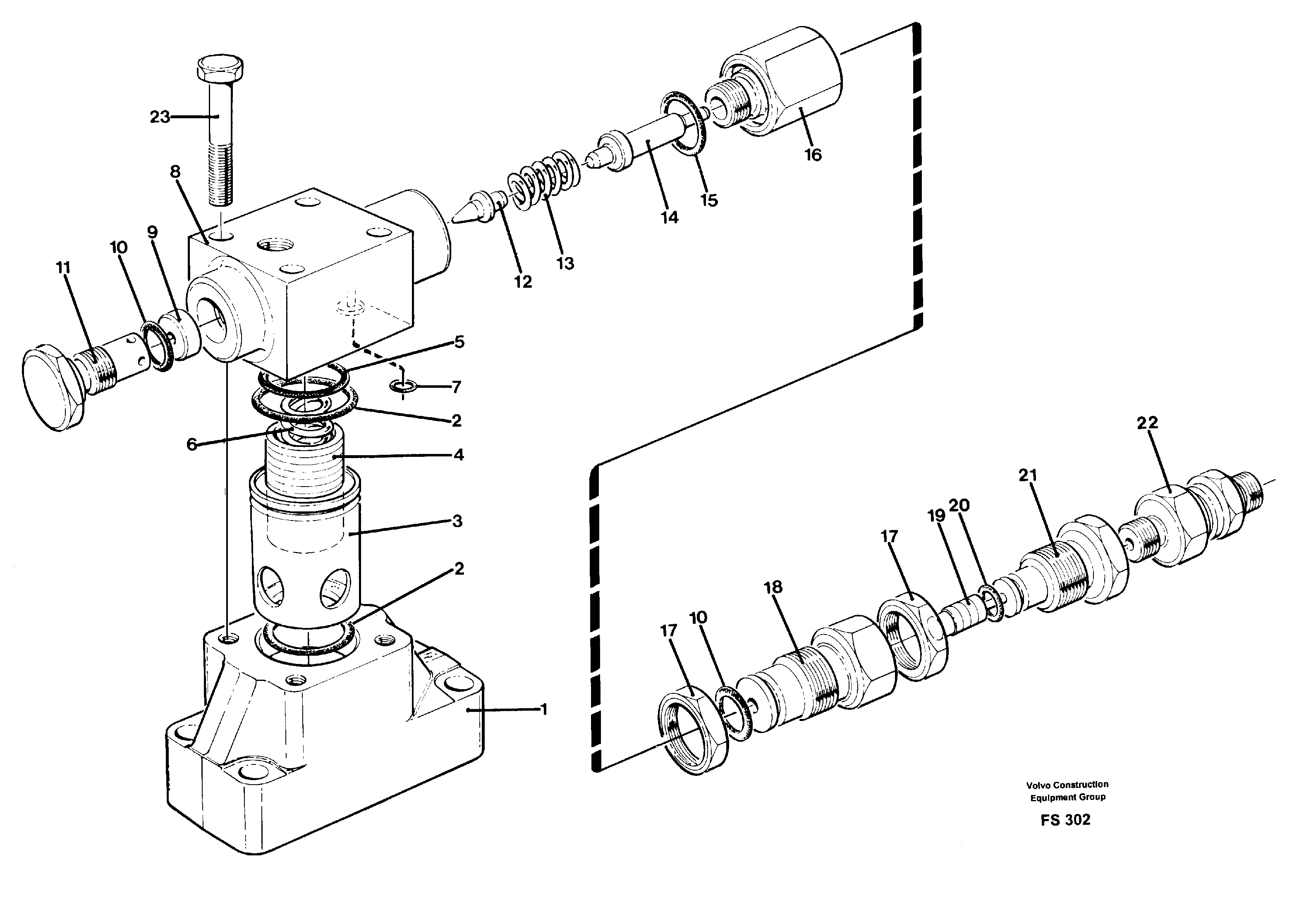 Схема запчастей Volvo EC420 - 48964 Pressure limiting valve for 2 pressure levels EC420 ?KERMAN ?KERMAN EC420 SER NO - 1550