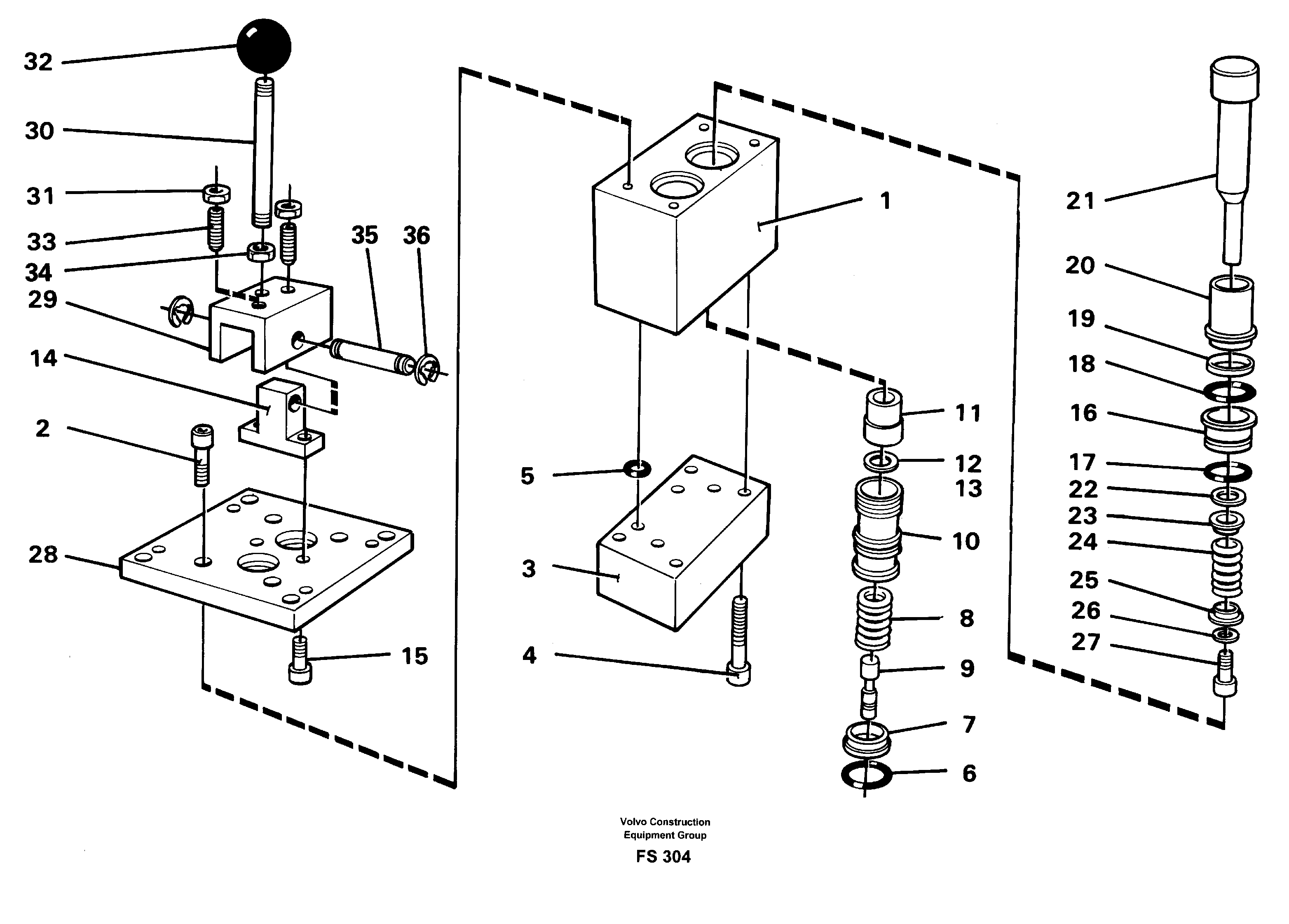 Схема запчастей Volvo EC420 - 48966 Control pressure valve EC420 ?KERMAN ?KERMAN EC420 SER NO - 1550