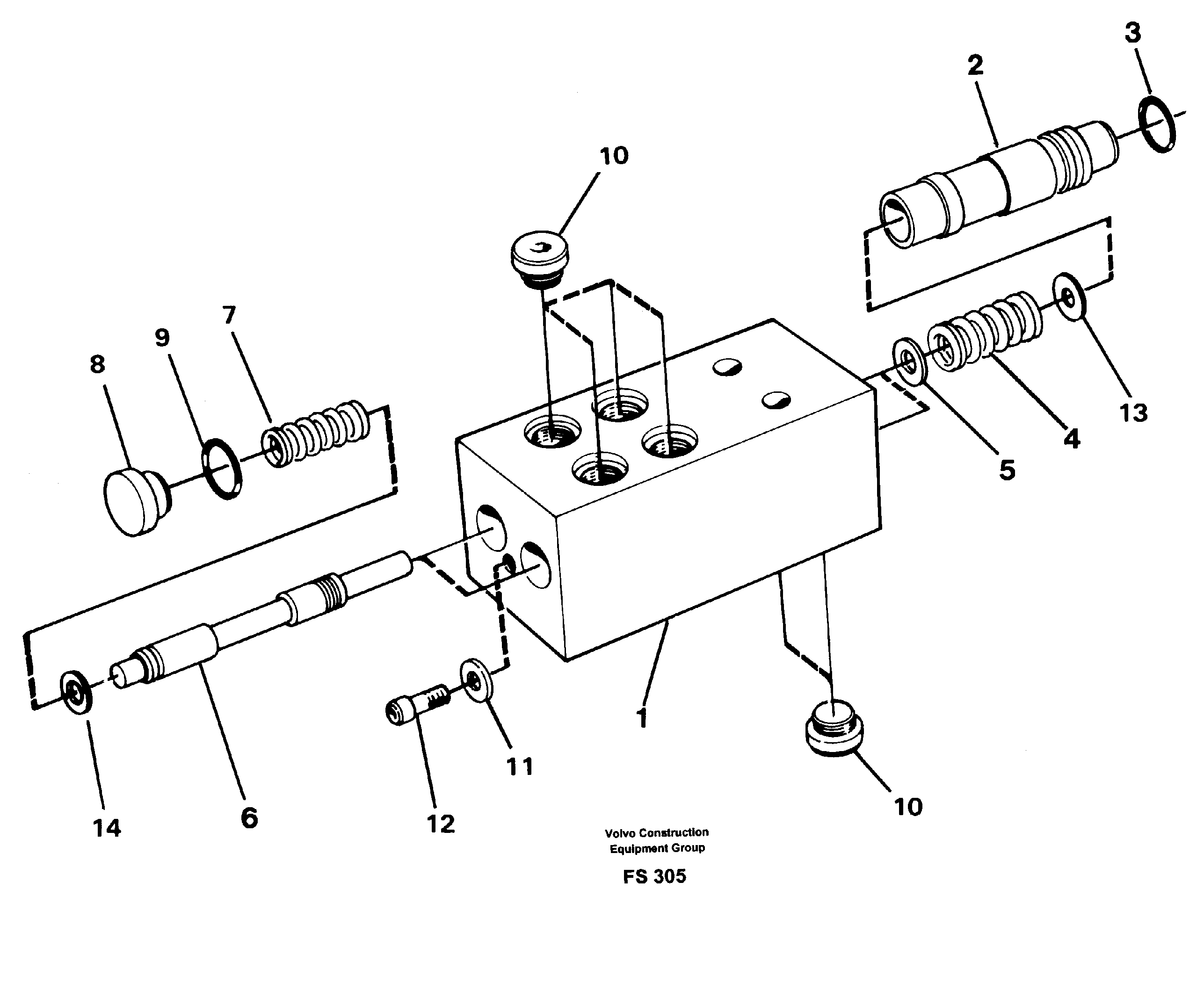 Схема запчастей Volvo EC420 - 48967 Valve, circuit body and return valve EC420 ?KERMAN ?KERMAN EC420 SER NO - 1550