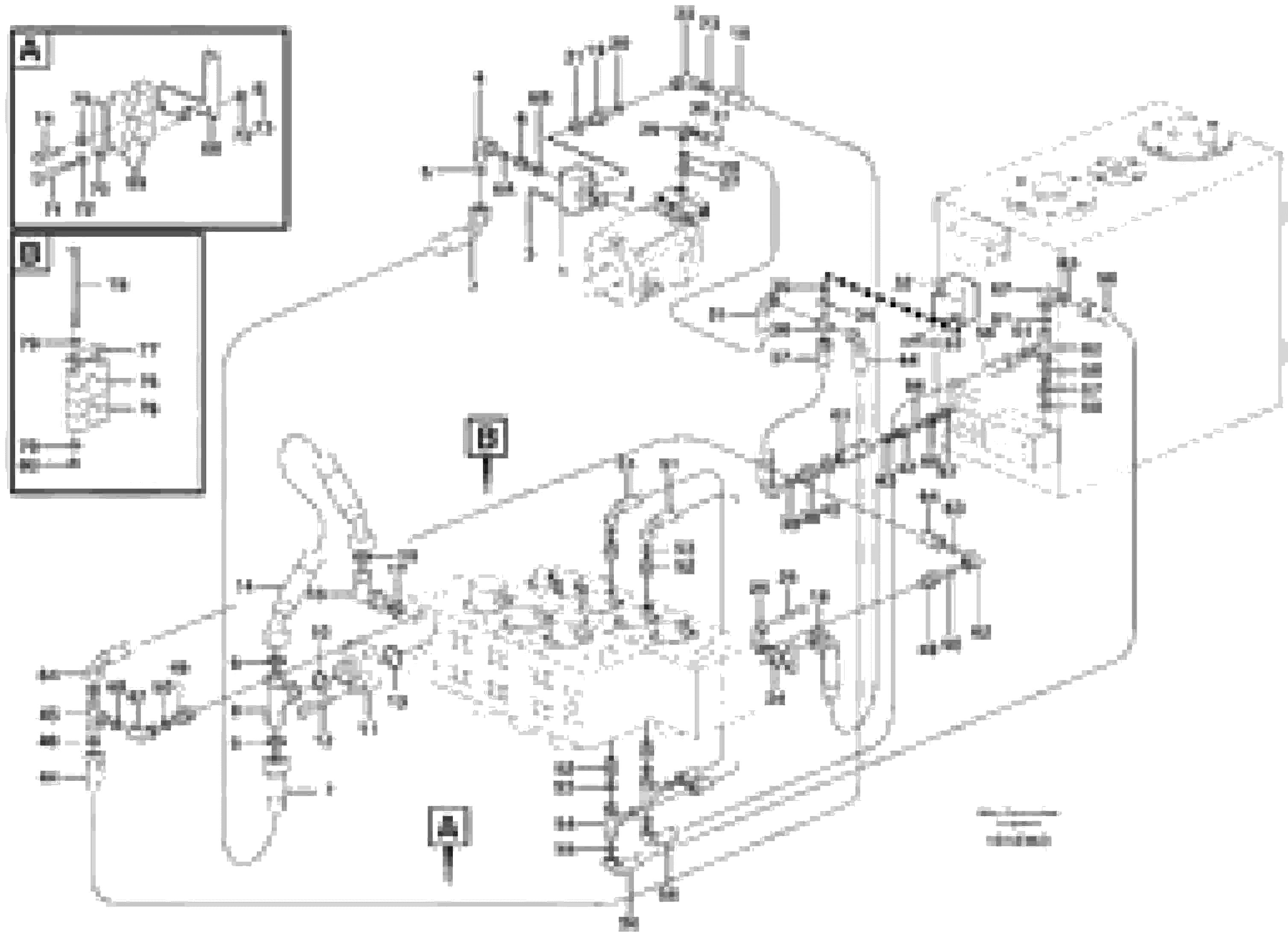 Схема запчастей Volvo EW140B - 64051 Hydraulic system, feed line EW140B