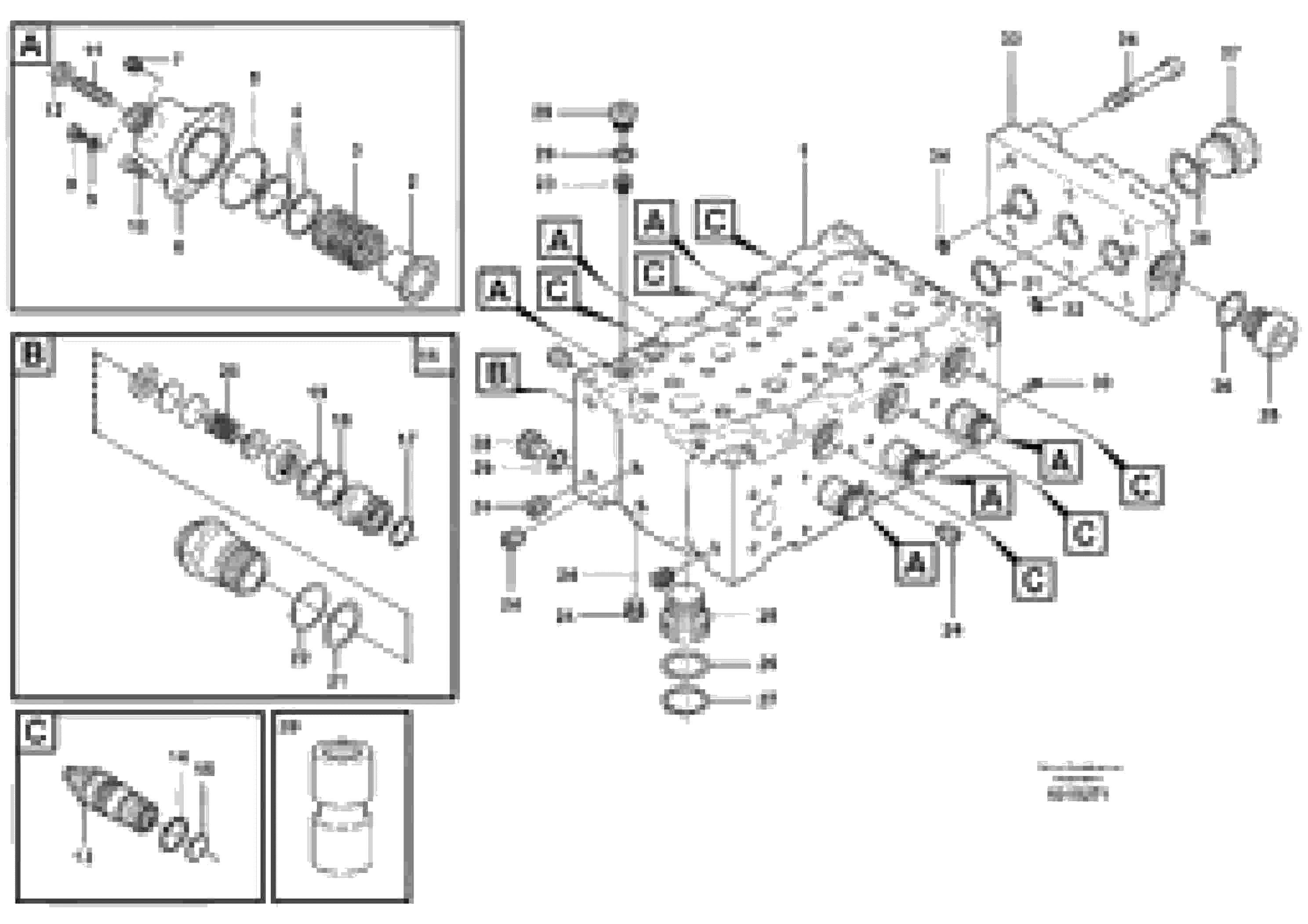 Схема запчастей Volvo EW140B - 12326 Main valve assembly, A EW140B