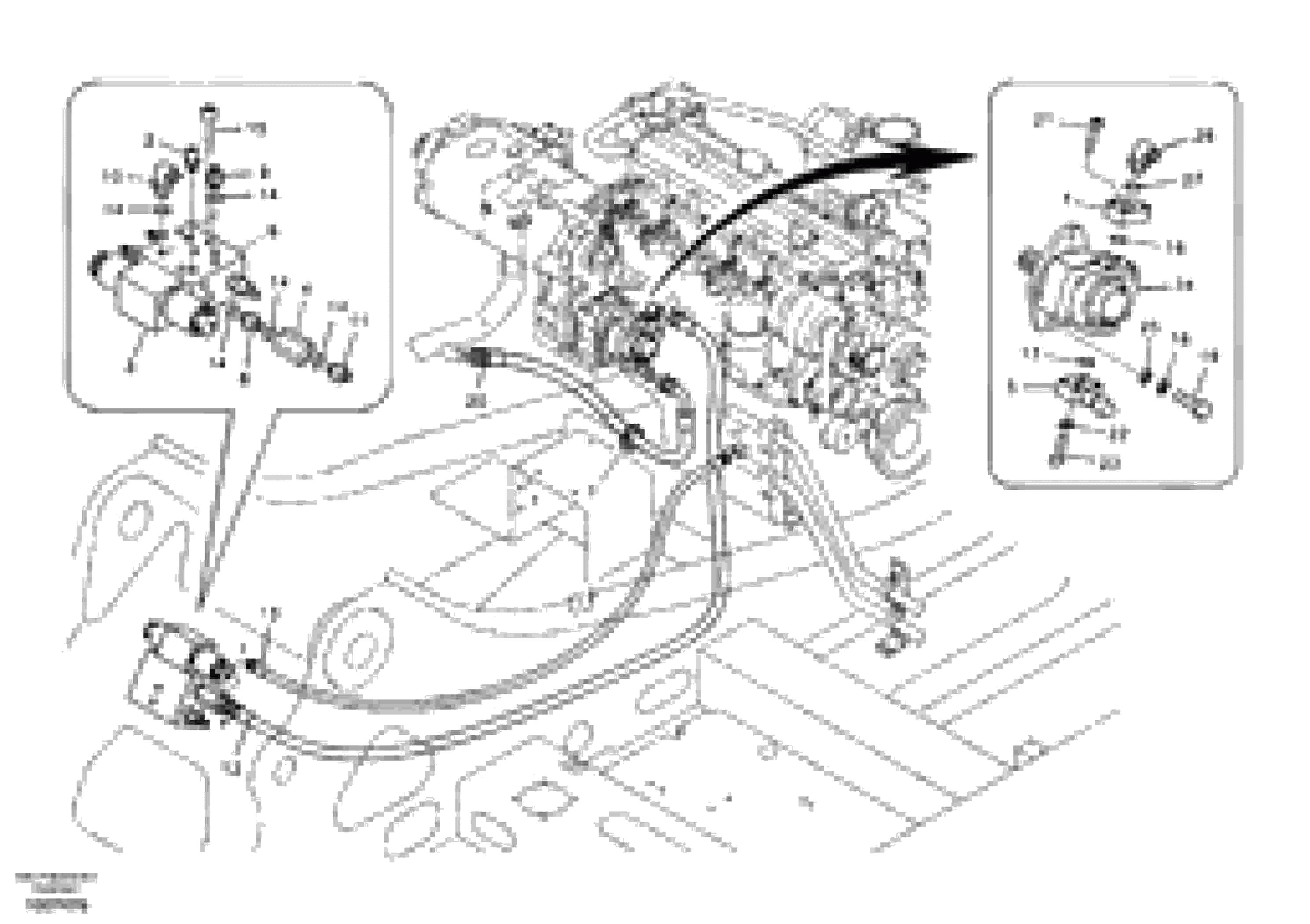 Схема запчастей Volvo EC180B - 51317 Working hydraulic, slope and rotator on upper frame EC180B