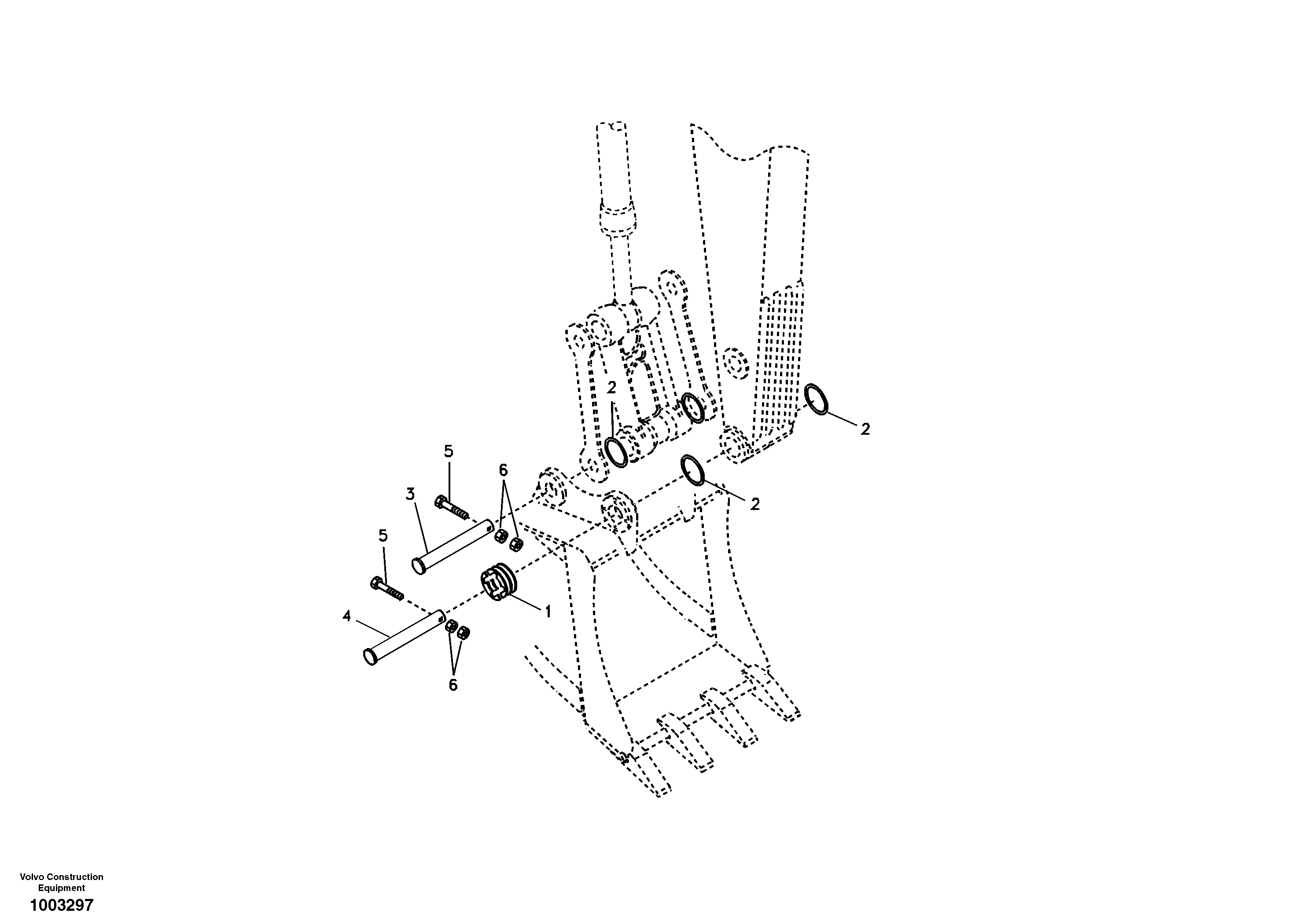 Схема запчастей Volvo EC180B - 26352 Linkage for no bucket EC180B