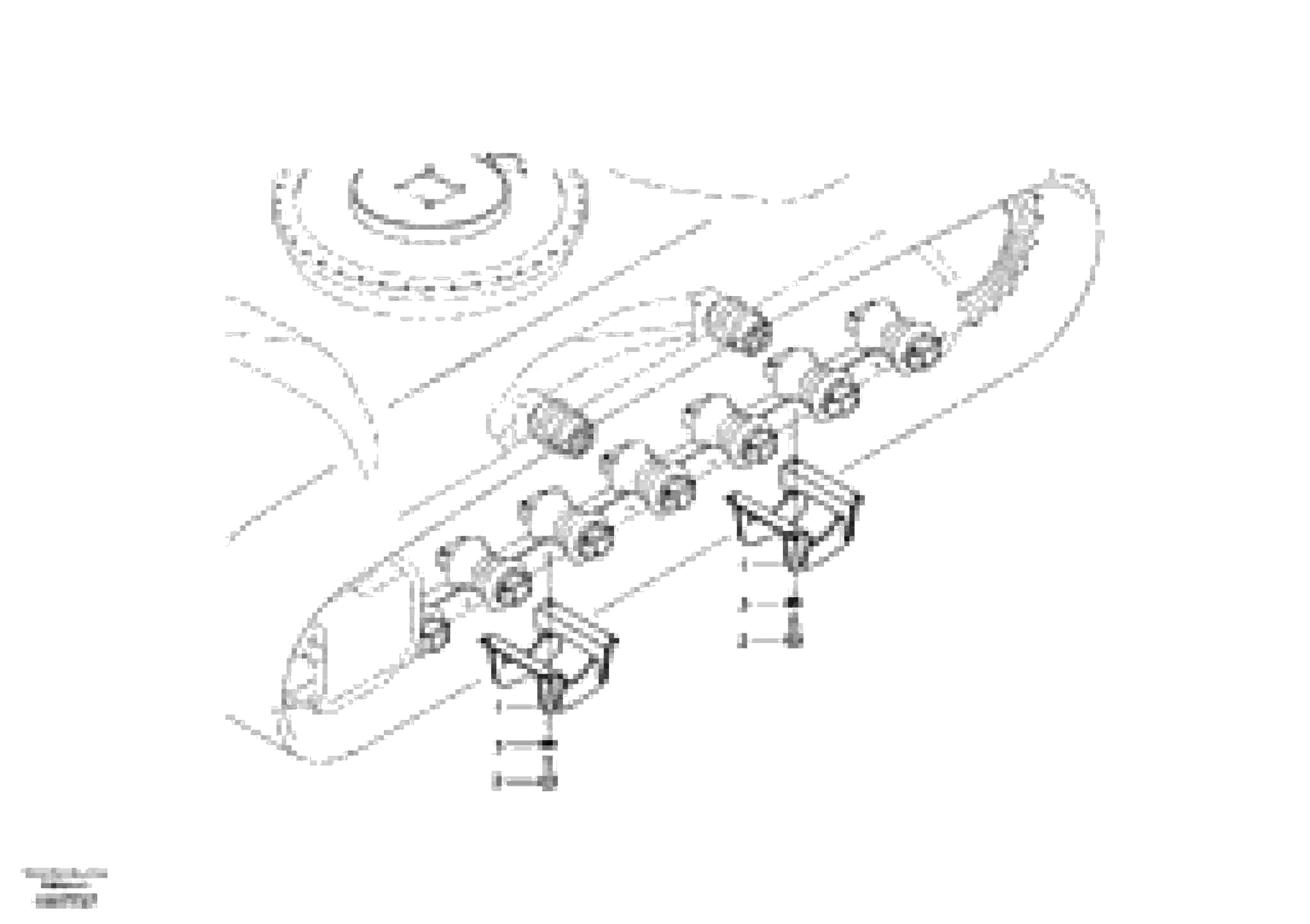 Схема запчастей Volvo EC180B - 50334 Undercarriage, track guards EC180B PRIME S/N 12001-