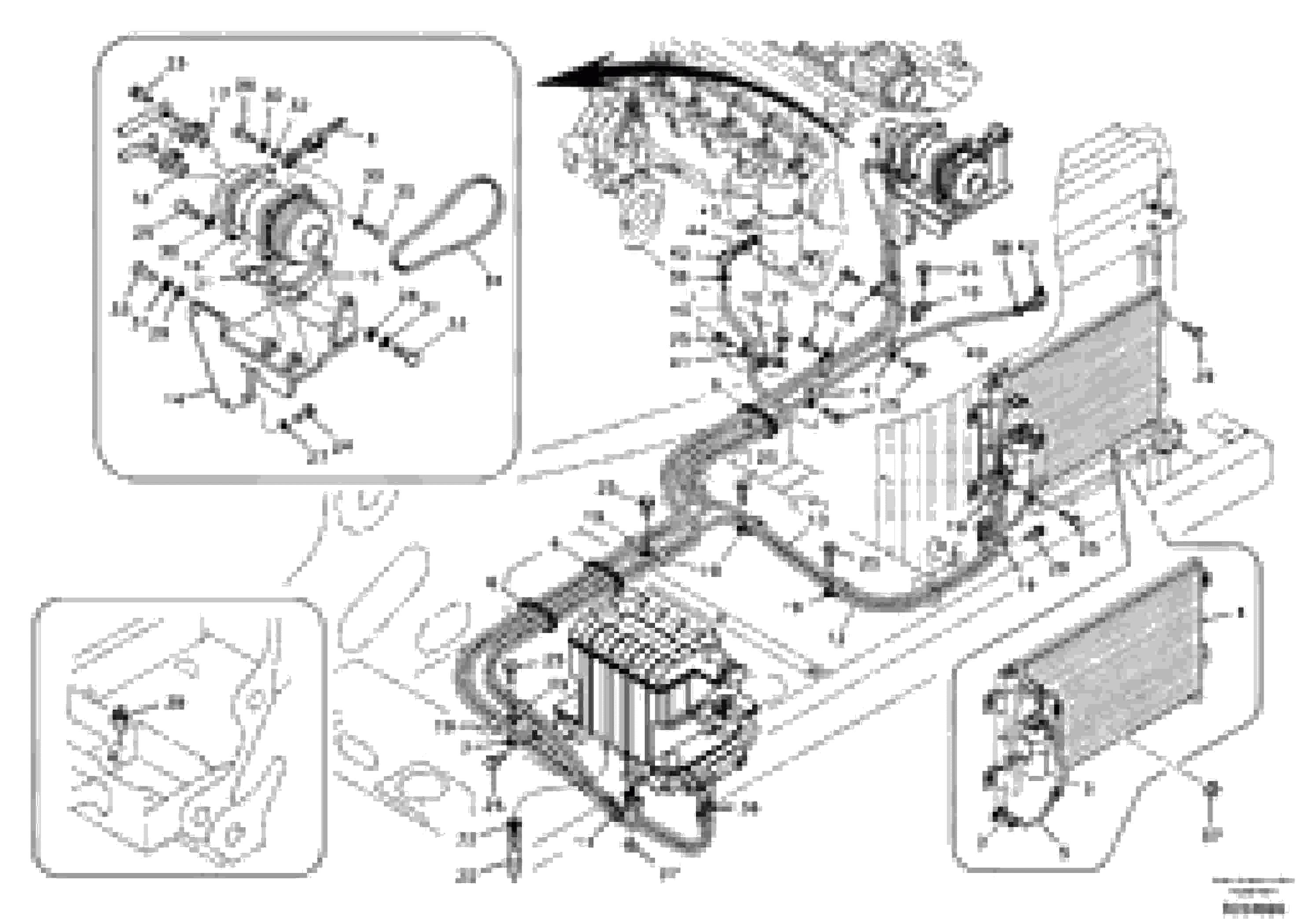 Схема запчастей Volvo EC180B - 78792 Air conditioning line, cooling and heater EC180B PRIME S/N 12001-