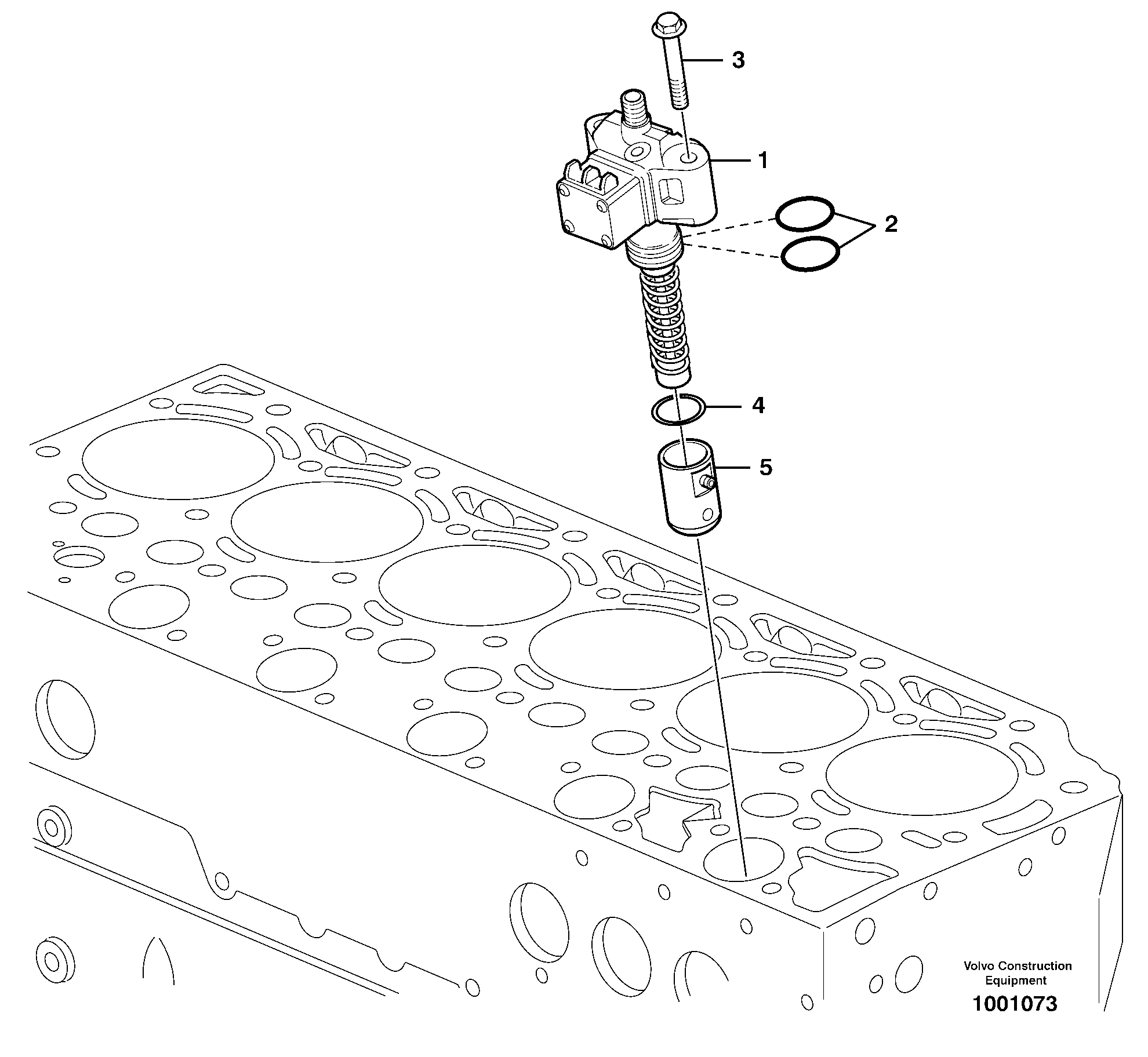 Схема запчастей Volvo EC180B - 64086 Fuel injection pump with fitting parts EC180B