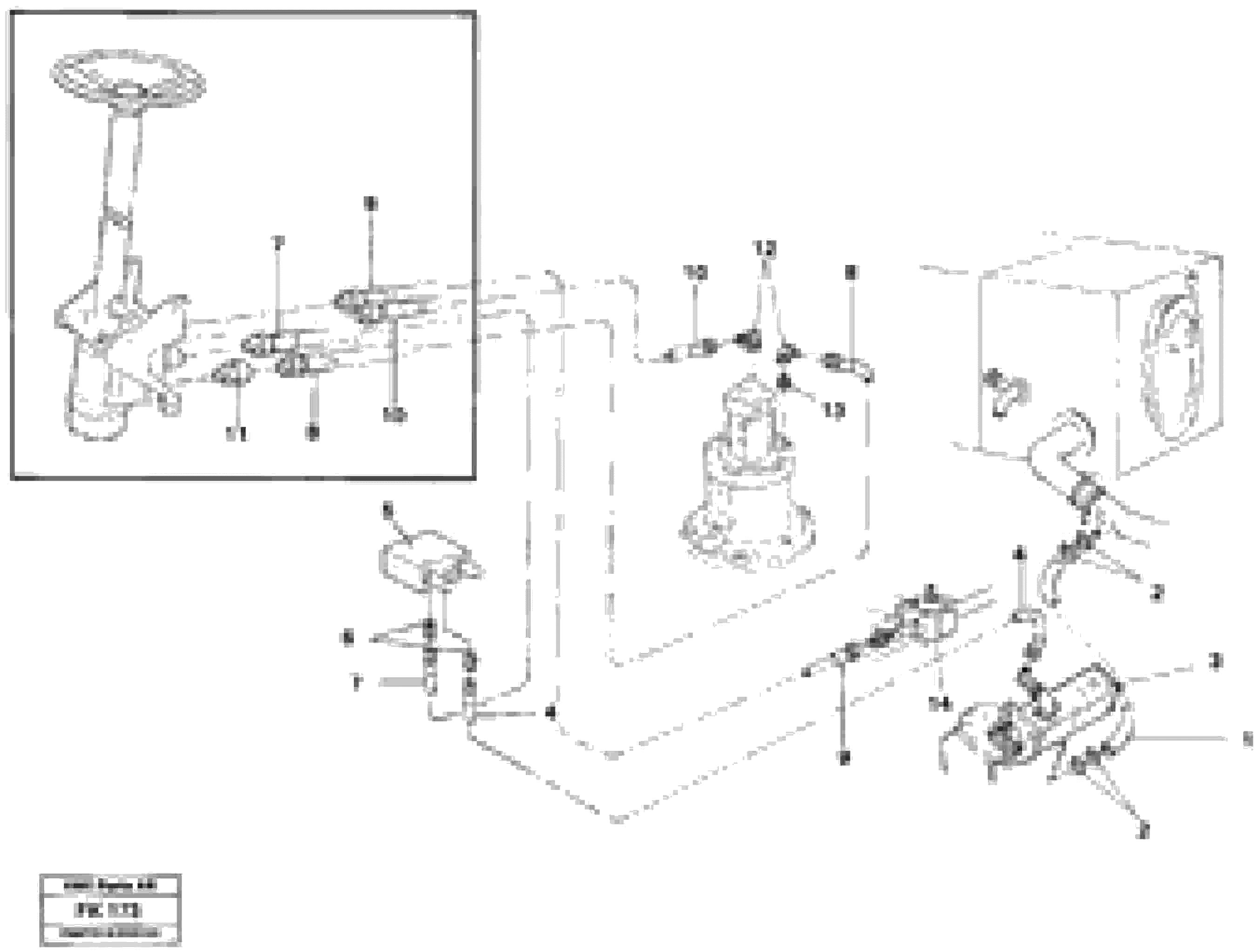 Схема запчастей Volvo EW200 - 84034 Steering system in superstructure EW200 ?KERMAN ?KERMAN EW200