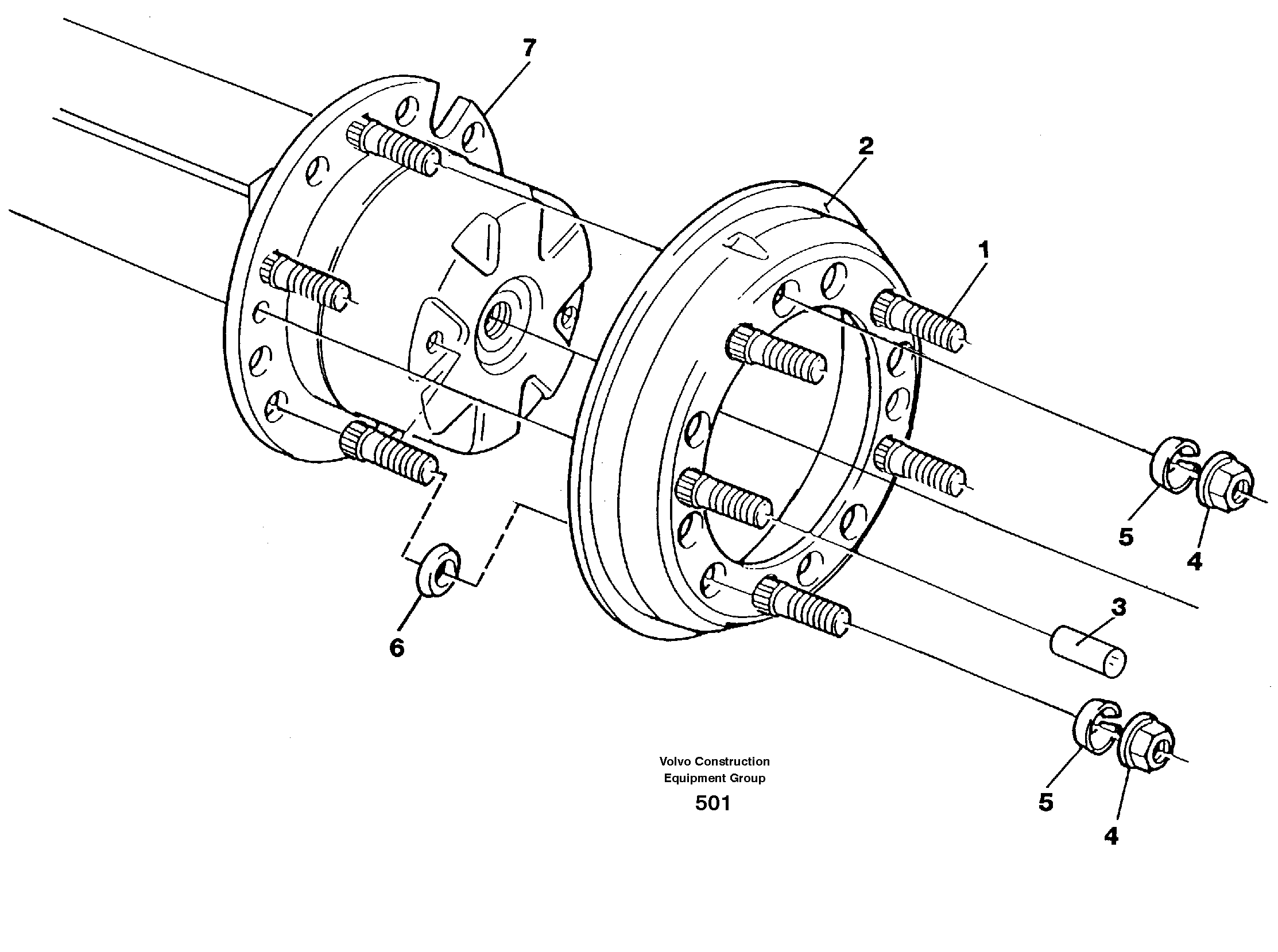 Схема запчастей Volvo EW200 - 18709 Widening ring EW200 ?KERMAN ?KERMAN EW200