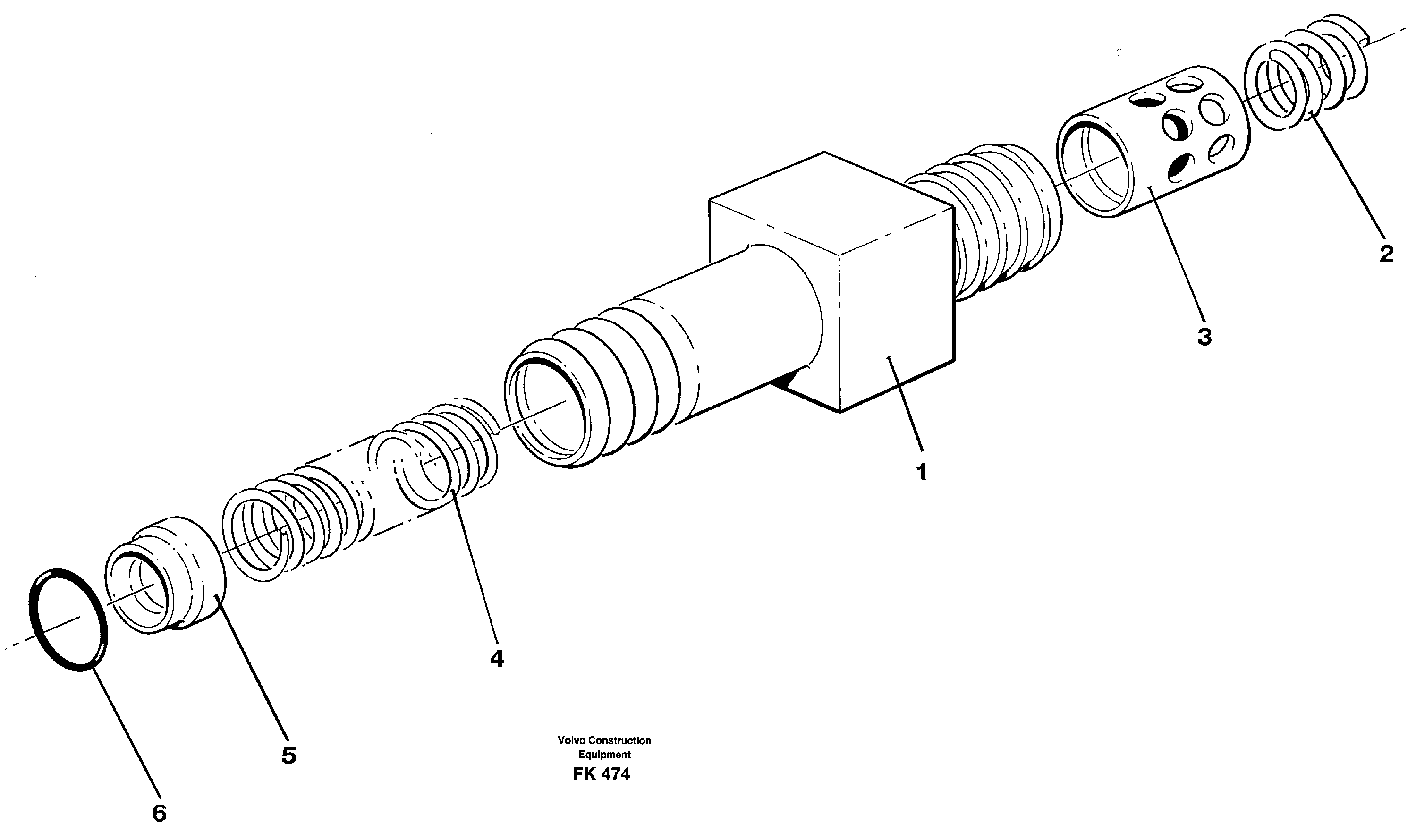 Схема запчастей Volvo EW200 - 20618 Thermostatic valve EW200 ?KERMAN ?KERMAN EW200