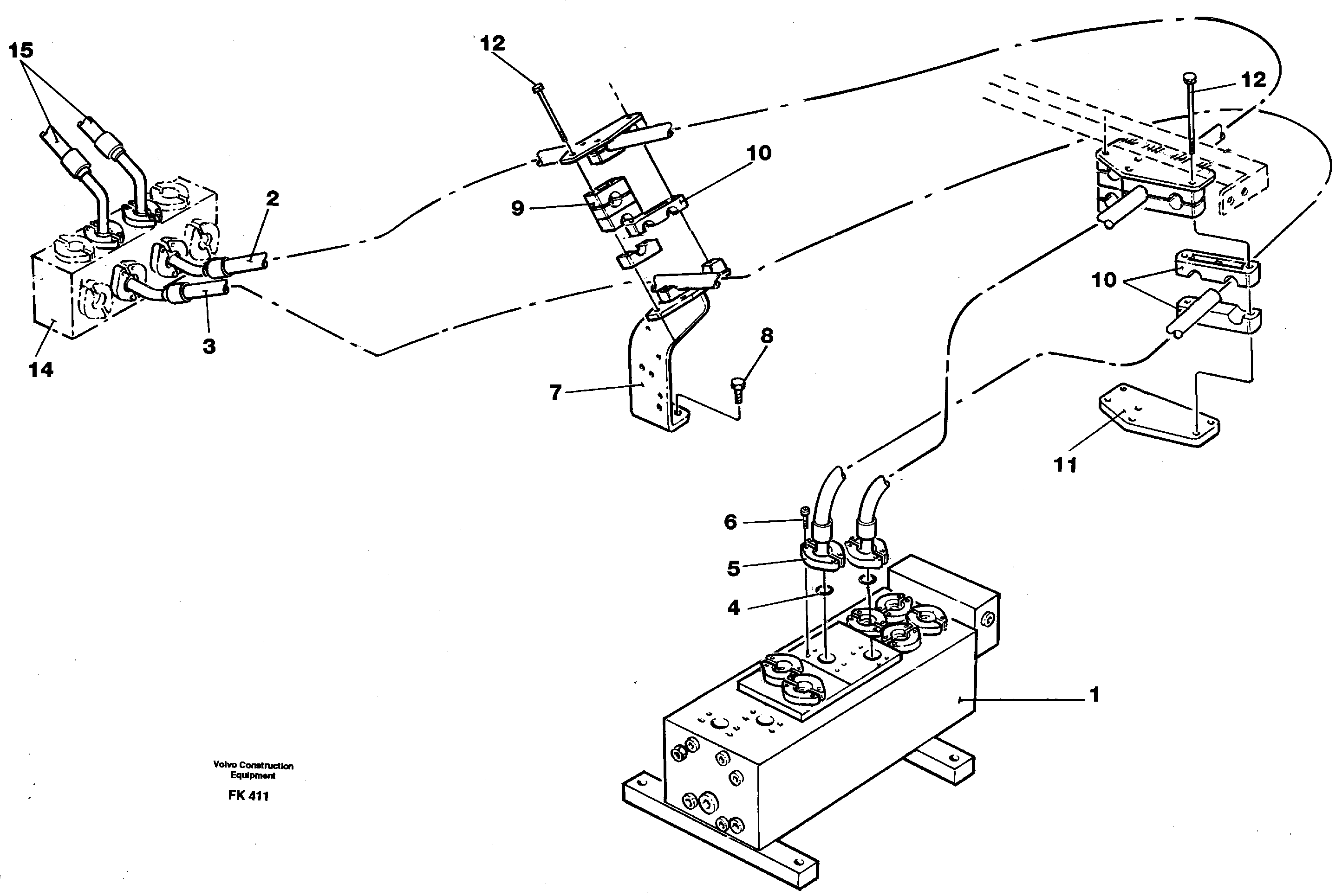 Схема запчастей Volvo EW200 - 33320 Hydraulic system Dipper arm EW200 ?KERMAN ?KERMAN EW200