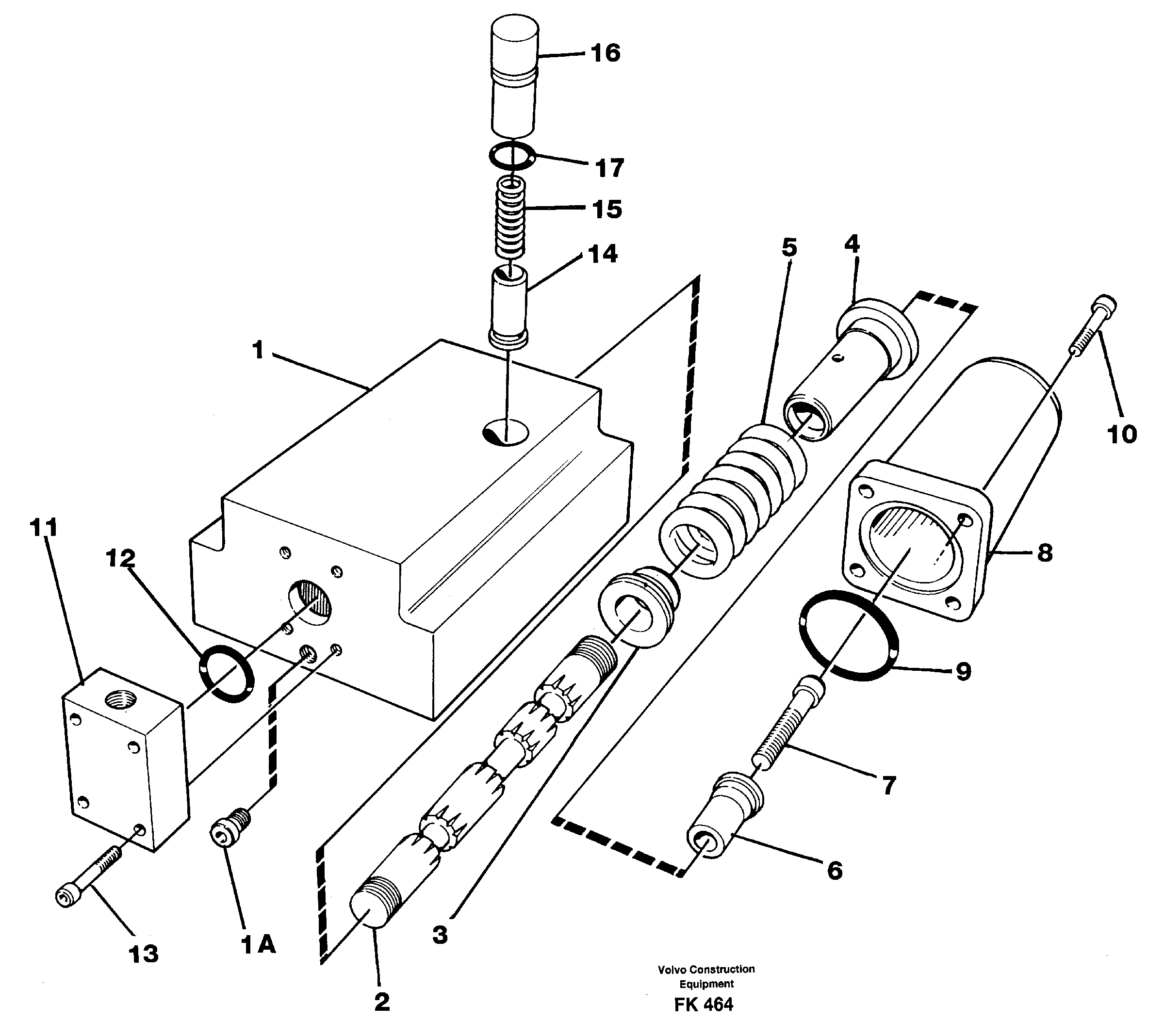 Схема запчастей Volvo EW200 - 106976 Four-way valve EW200 ?KERMAN ?KERMAN EW200