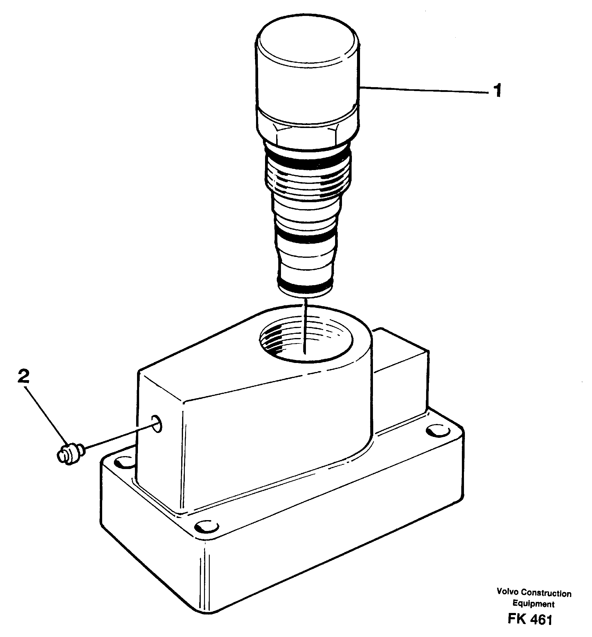 Схема запчастей Volvo EW200 - 17012 Pressure limiting valve EW200 ?KERMAN ?KERMAN EW200